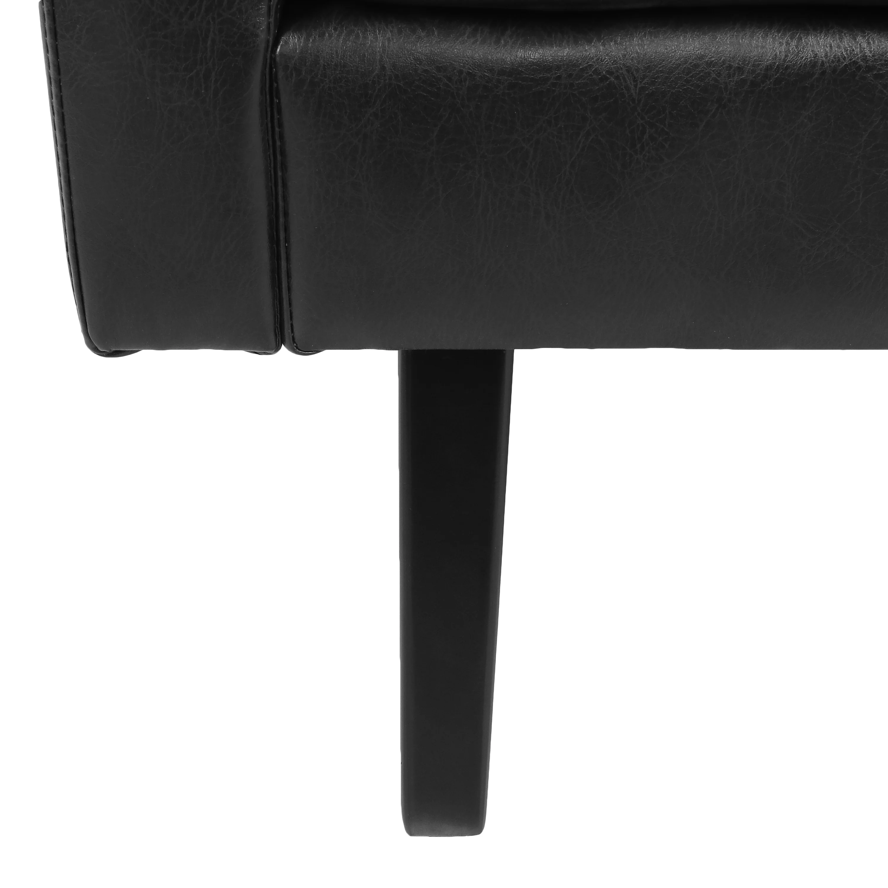 Dowd Mid Century Modern Faux Leather Club Chair - furnishings