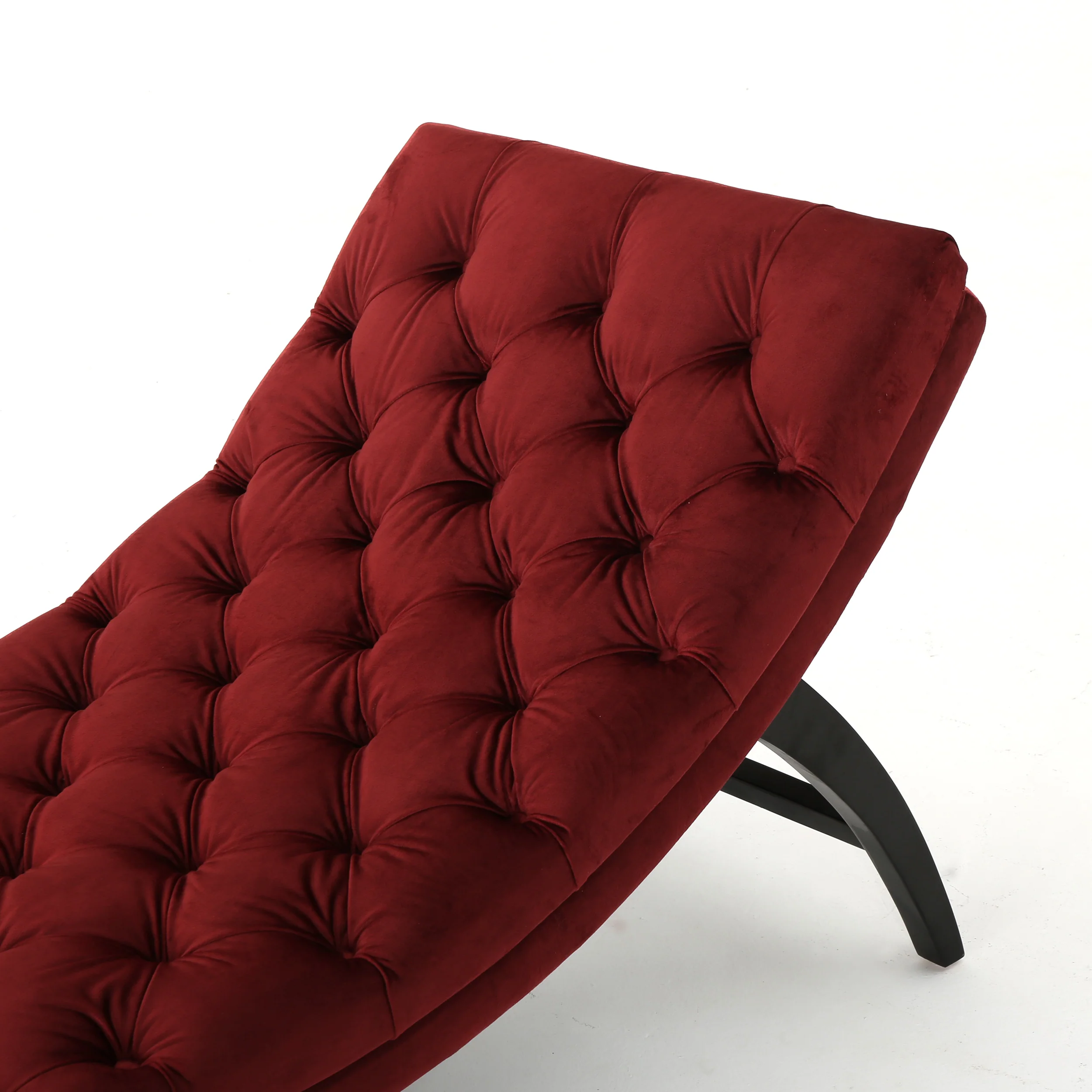 Grasby Tufted New Velvet Chaise Lounge - furnishings