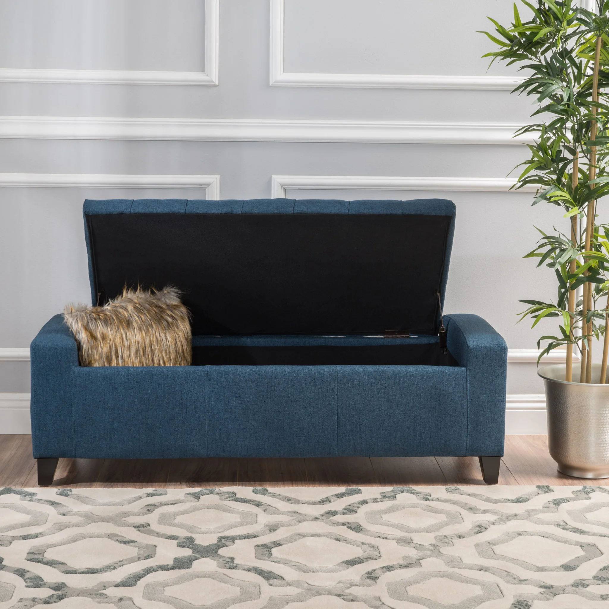 Seattle Tufted Storage Ottoman Bench - furnishings