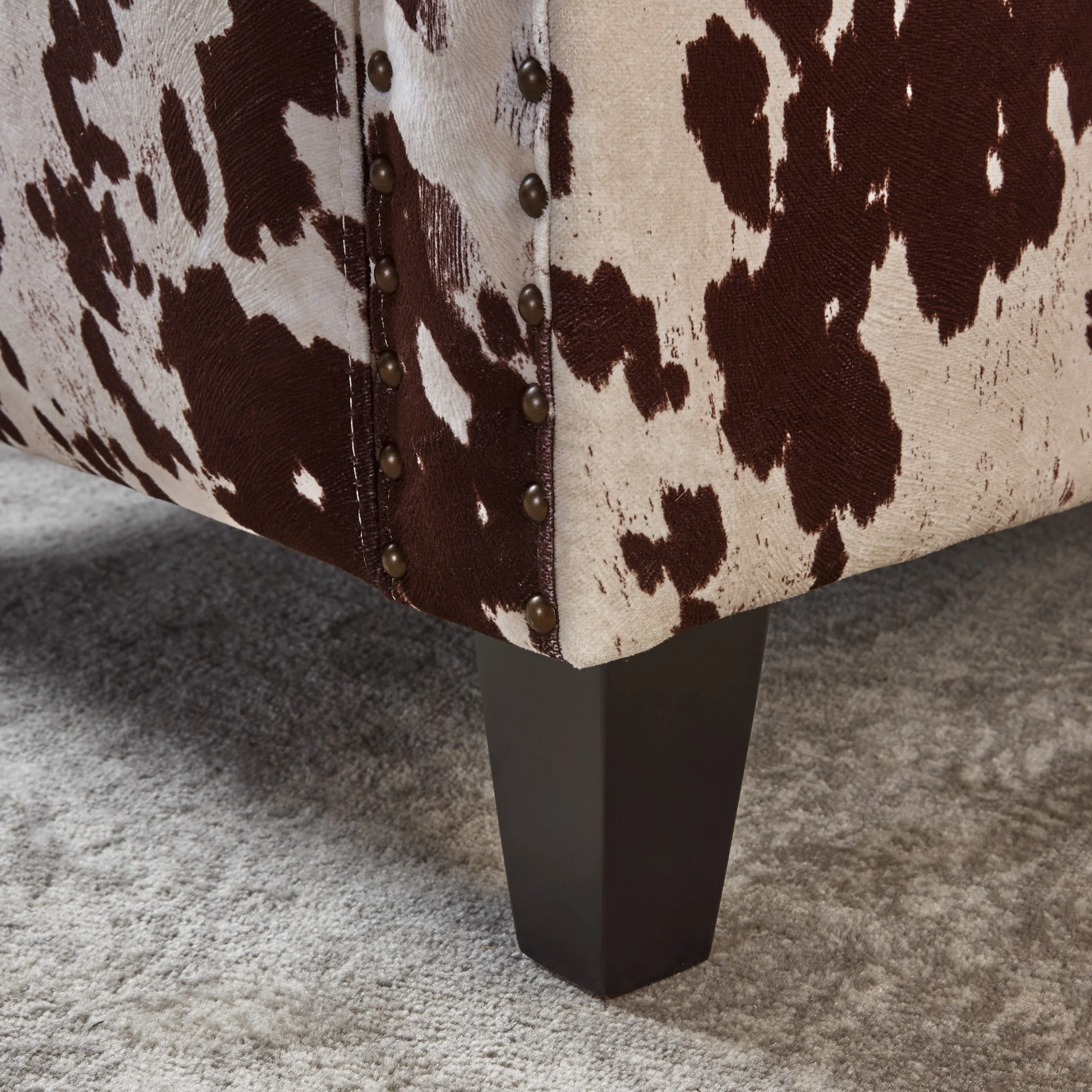 Equestria Studded New Velvet Club Chair - furnishings