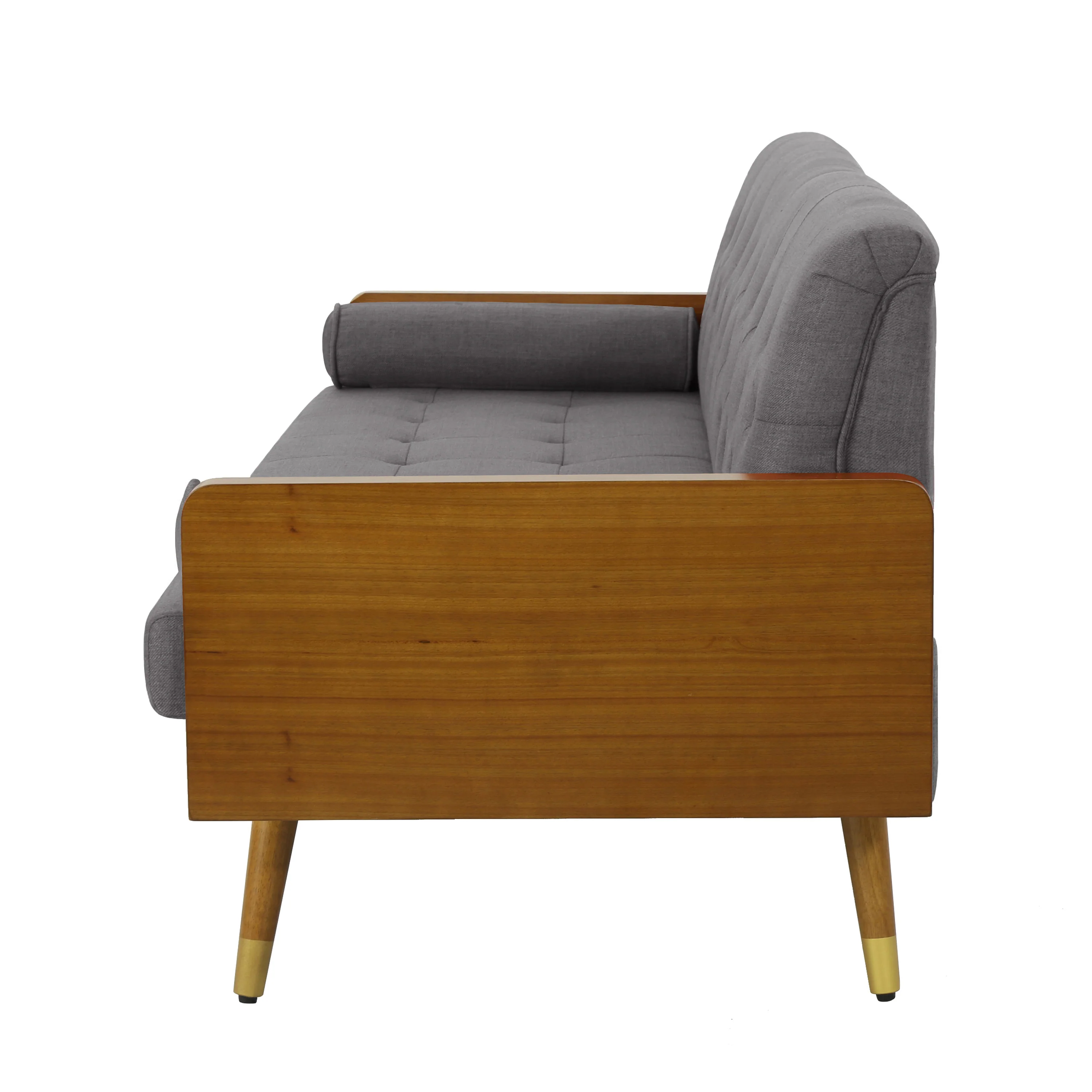Aidan Mid Century Modern Tufted Fabric Sofa - furnishings