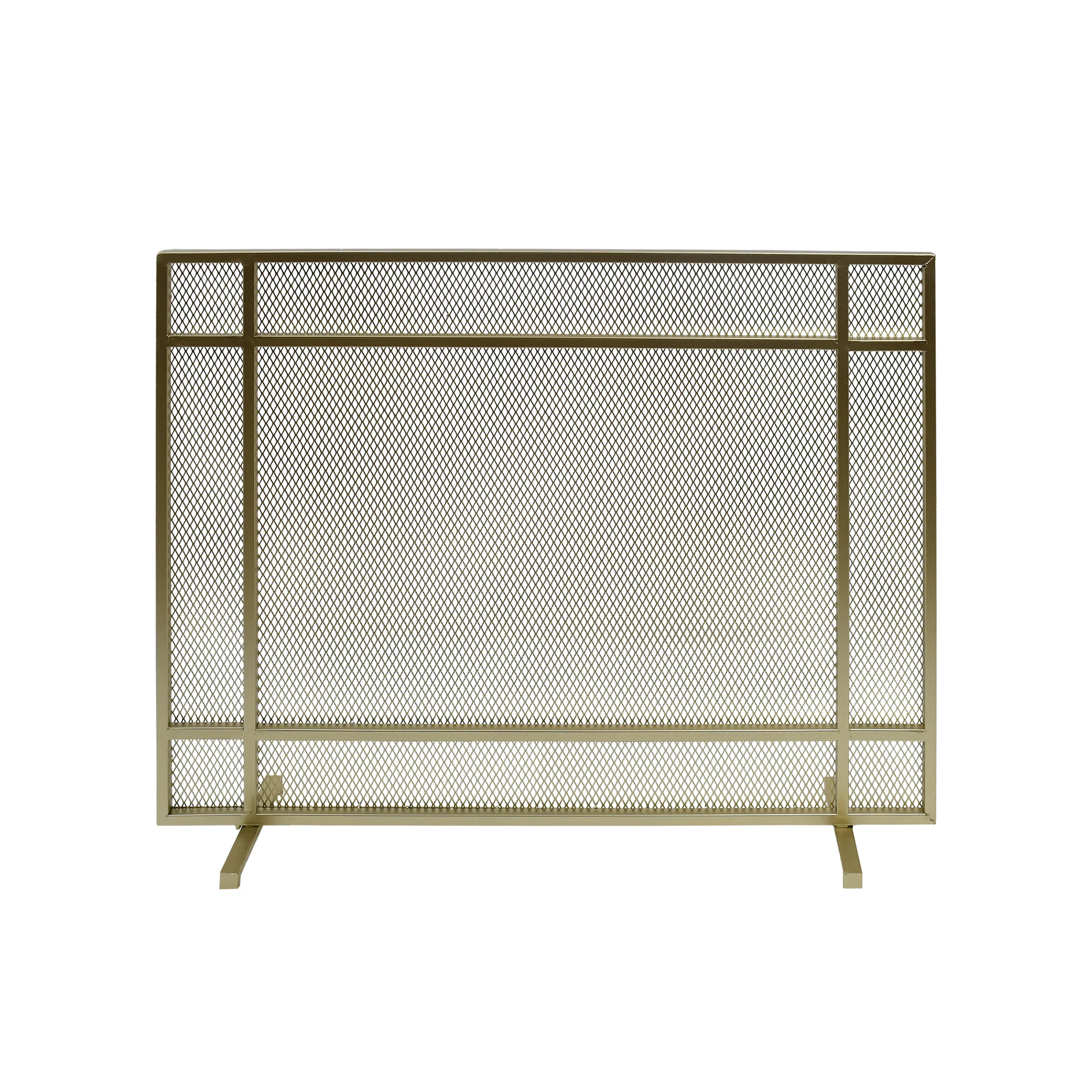 Markus Modern Single Panel Iron Firescreen - furnishings