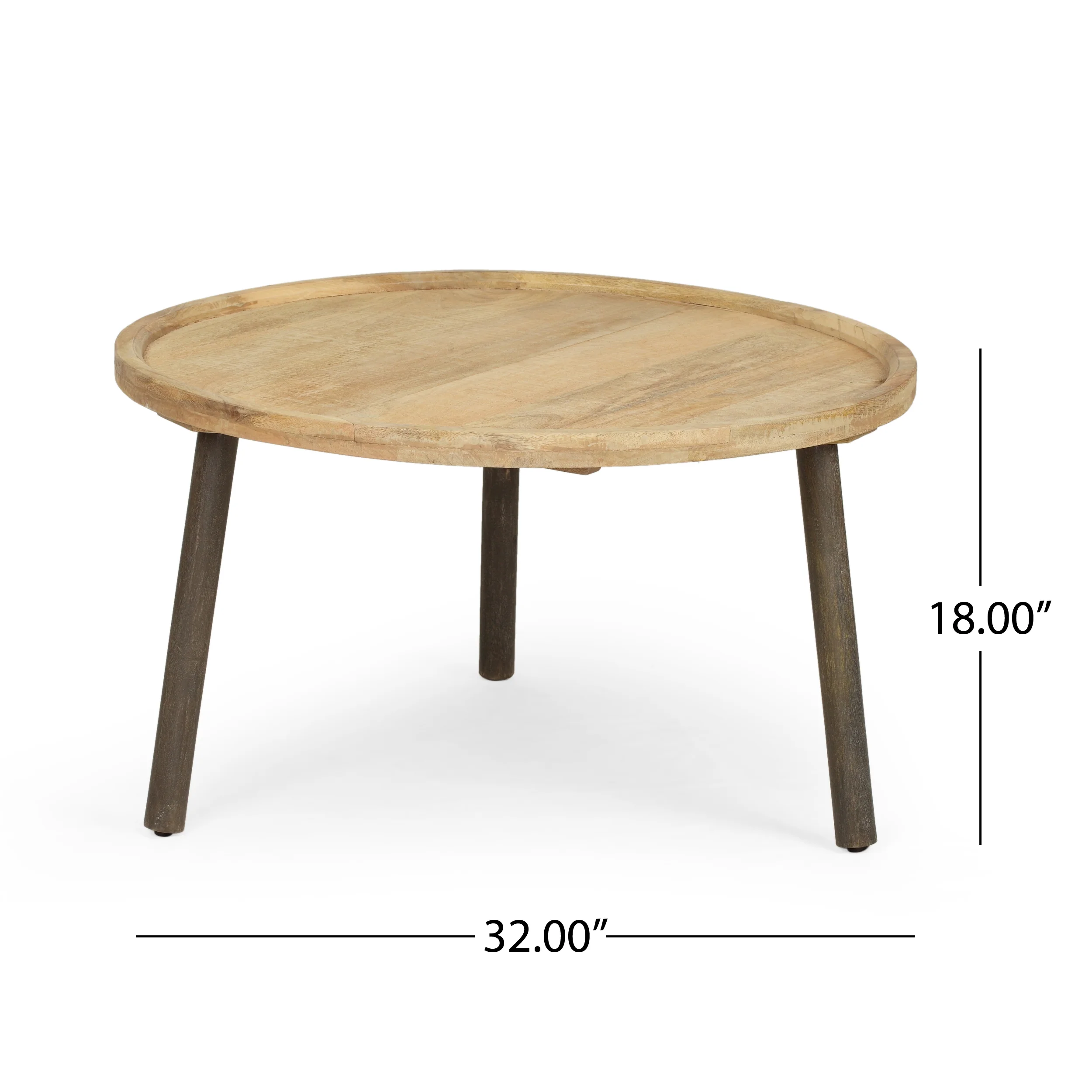 Merry Round Mango Wood Coffee Table - furnishings