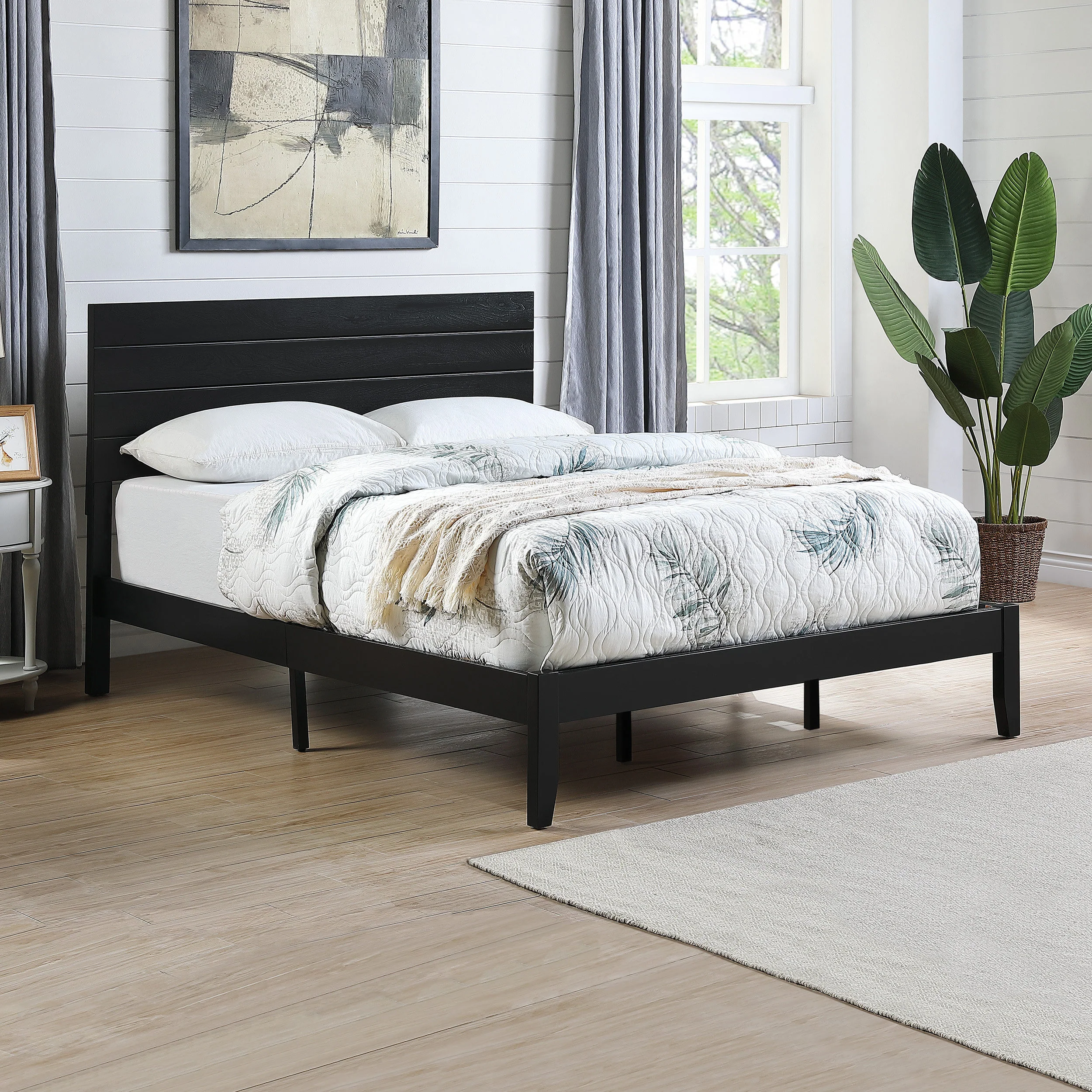 Apollo Queen Size Bed with Headboard - furnishings