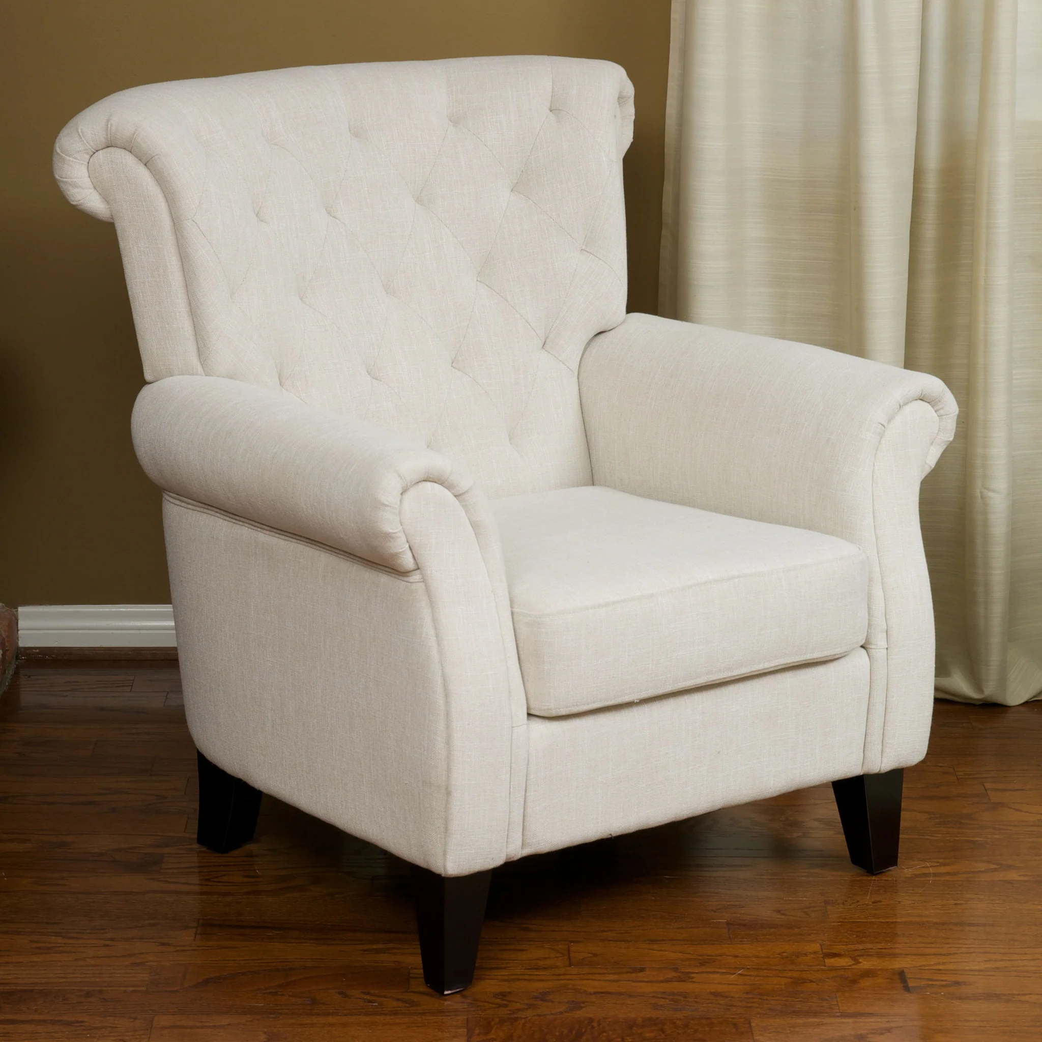 Solvang Contemporary Fabric Tufted Chair - furnishings