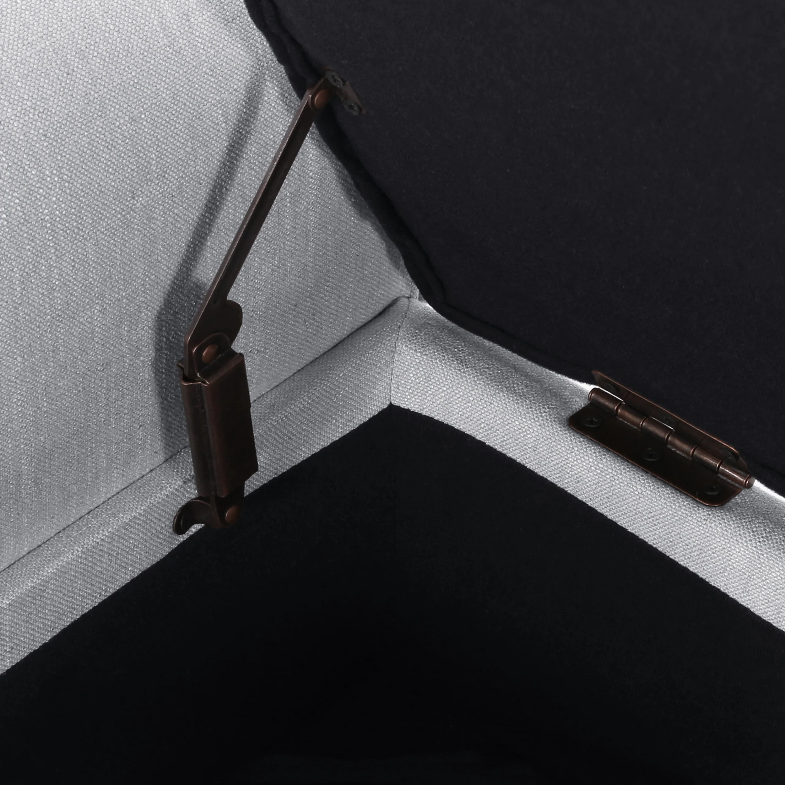 Charlemagne Rolled Arm Tufted Fabric Storage Ottoman Bench - furnishings