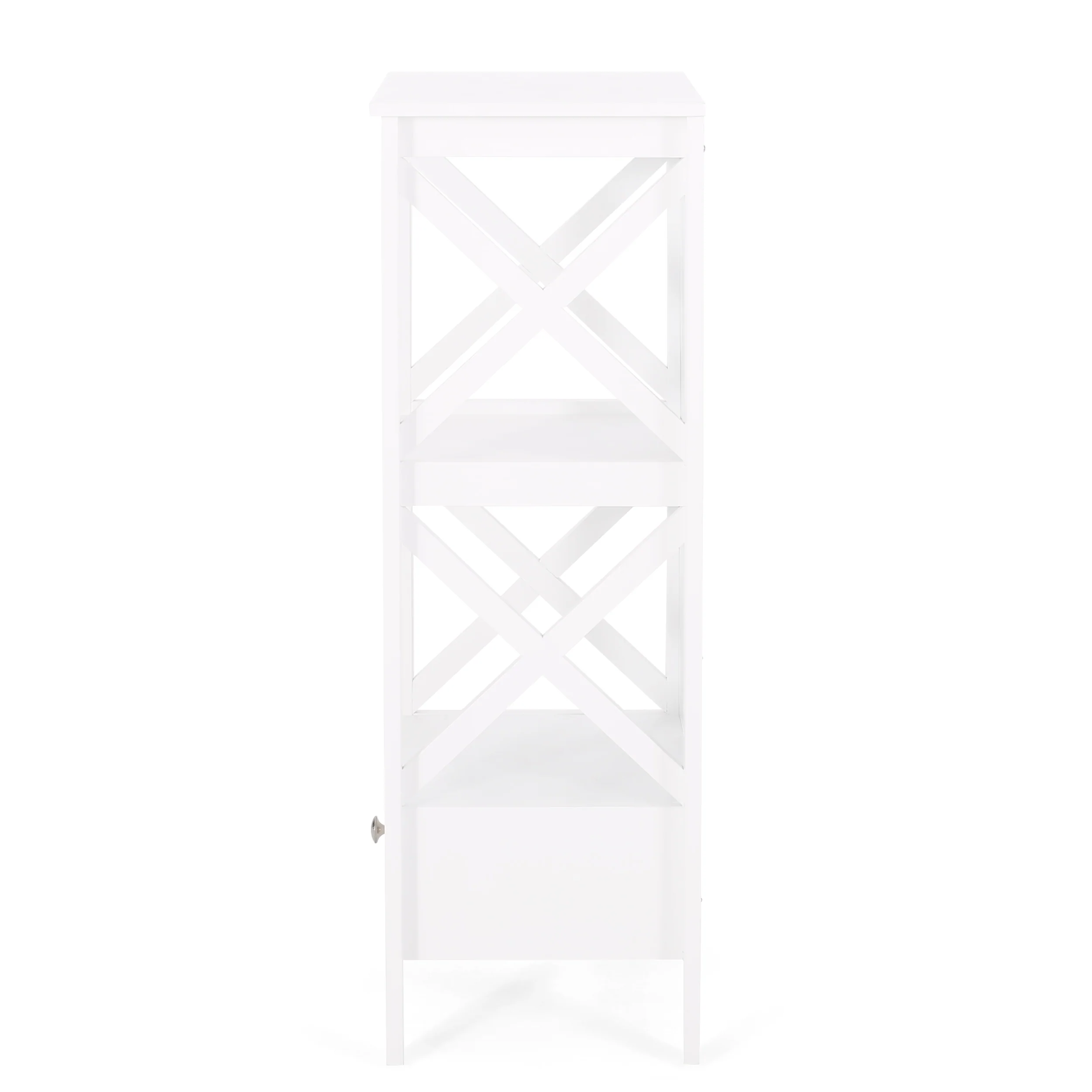 Lewis Modern Bathroom Floor Storage Rack with Drawer - furnishings