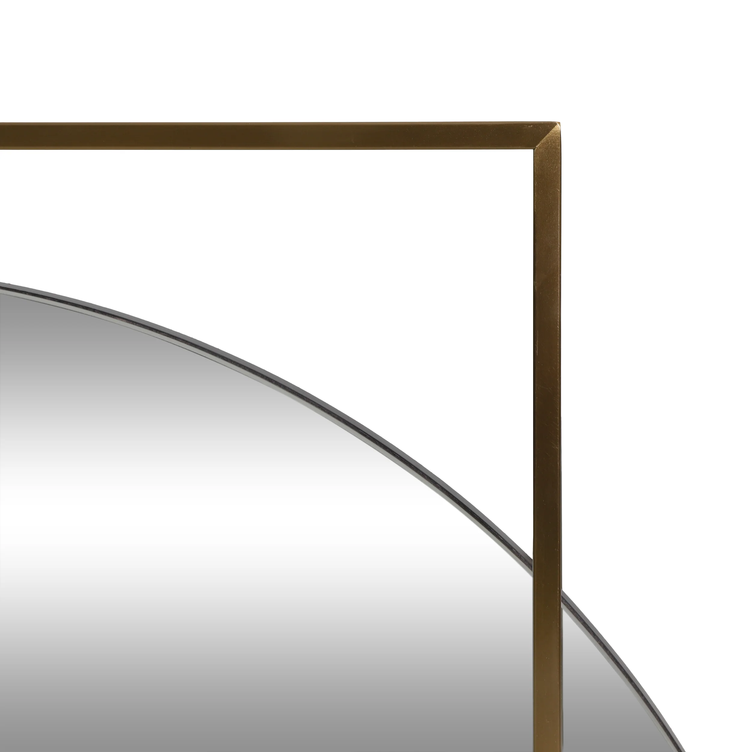 McNeal Modern Round Framed Wall Mirror - furnishings