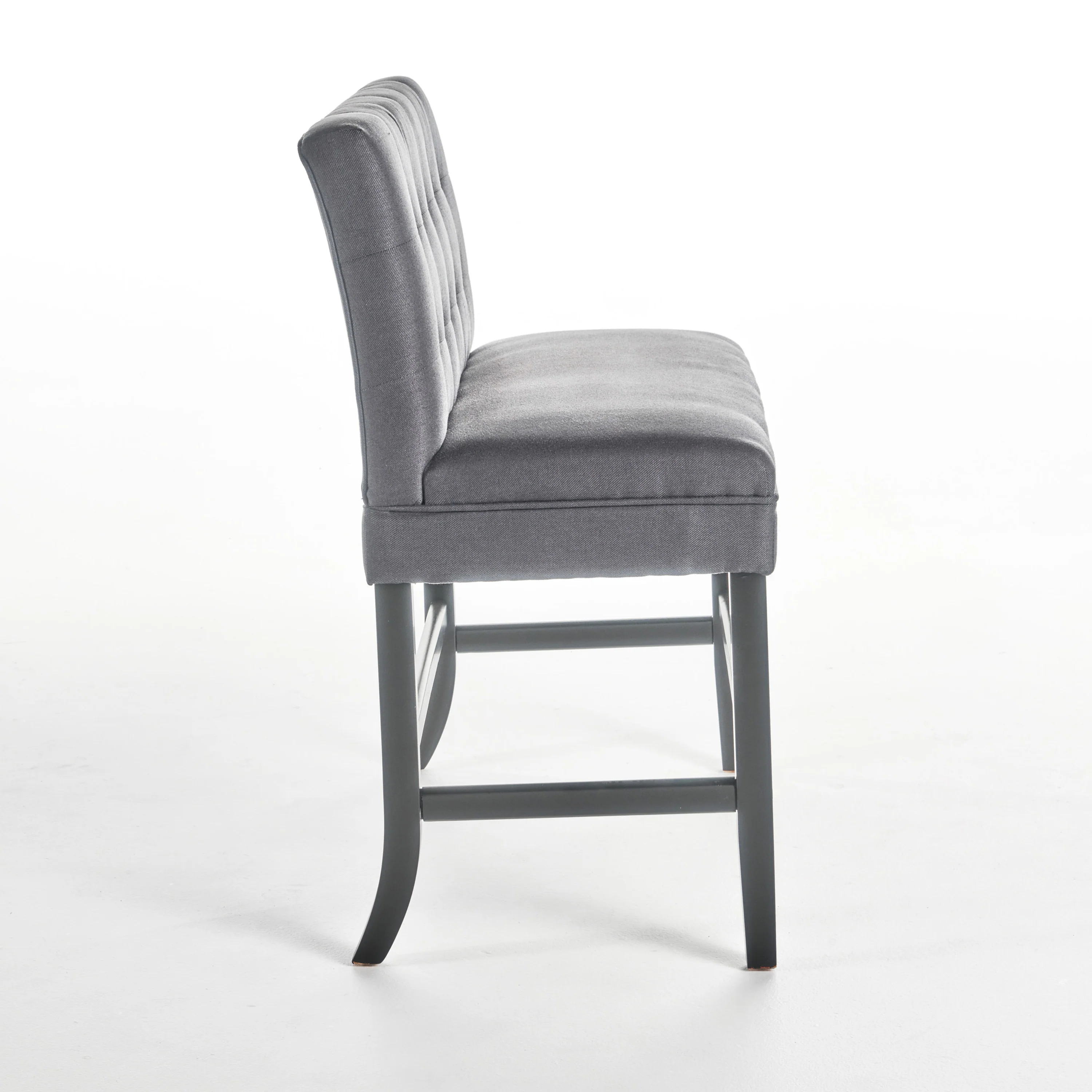 Paddy Tufted Back Fabric 26-Inch Barstool Bench - furnishings