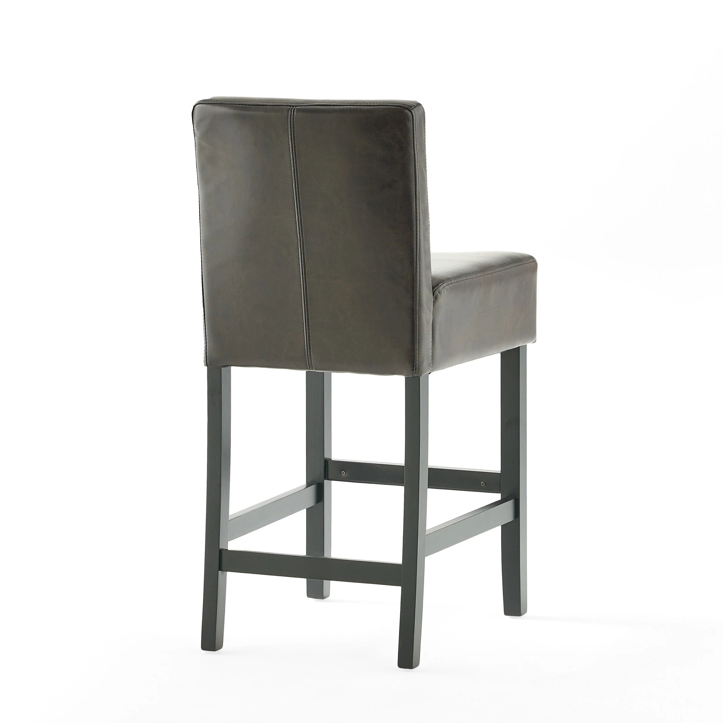 Seigel 19-Inch Brown Bonded Leather Counter Stool (Set of 2) - furnishings