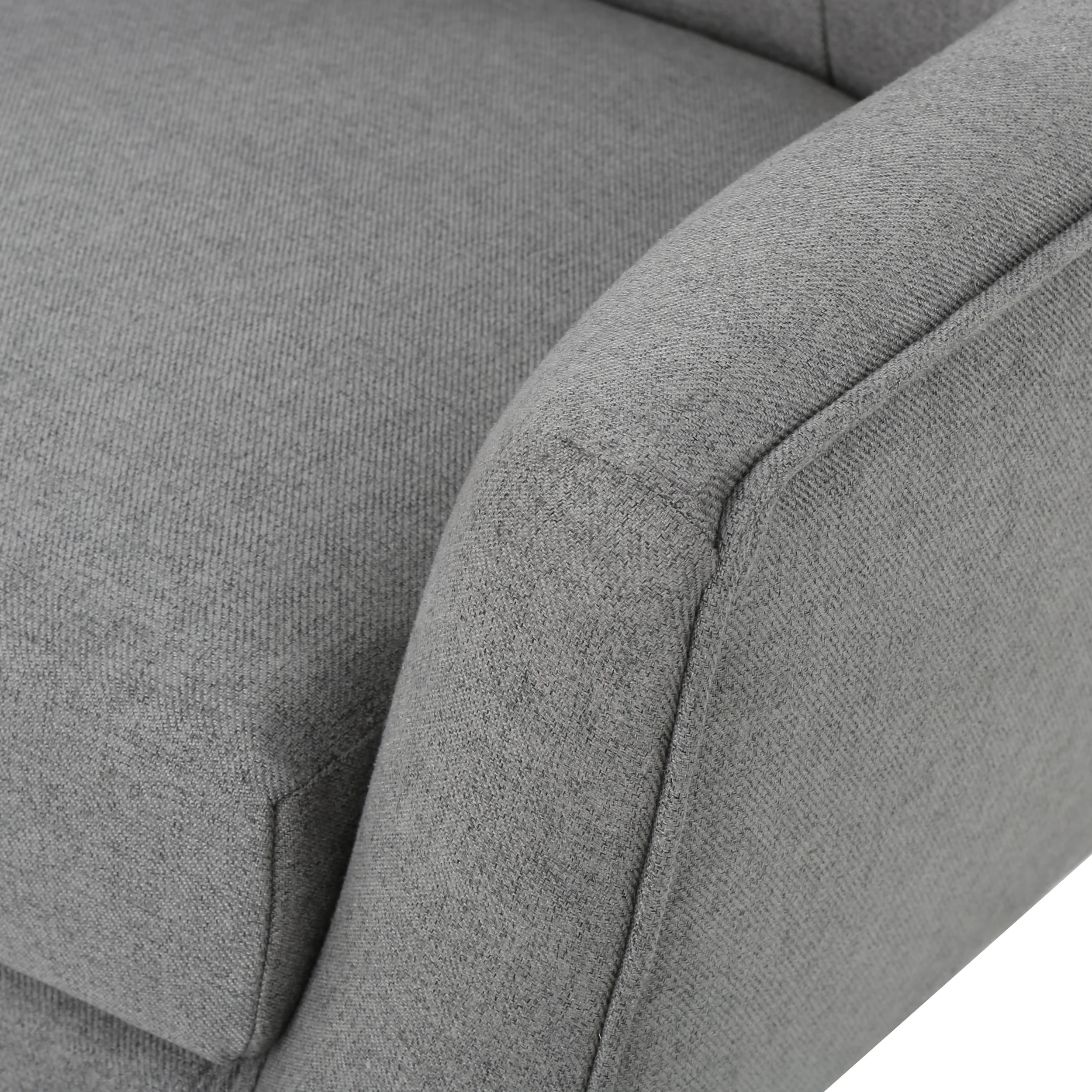 Temescal Mid Century Modern Dark Teal Fabric Accent Chair - furnishings