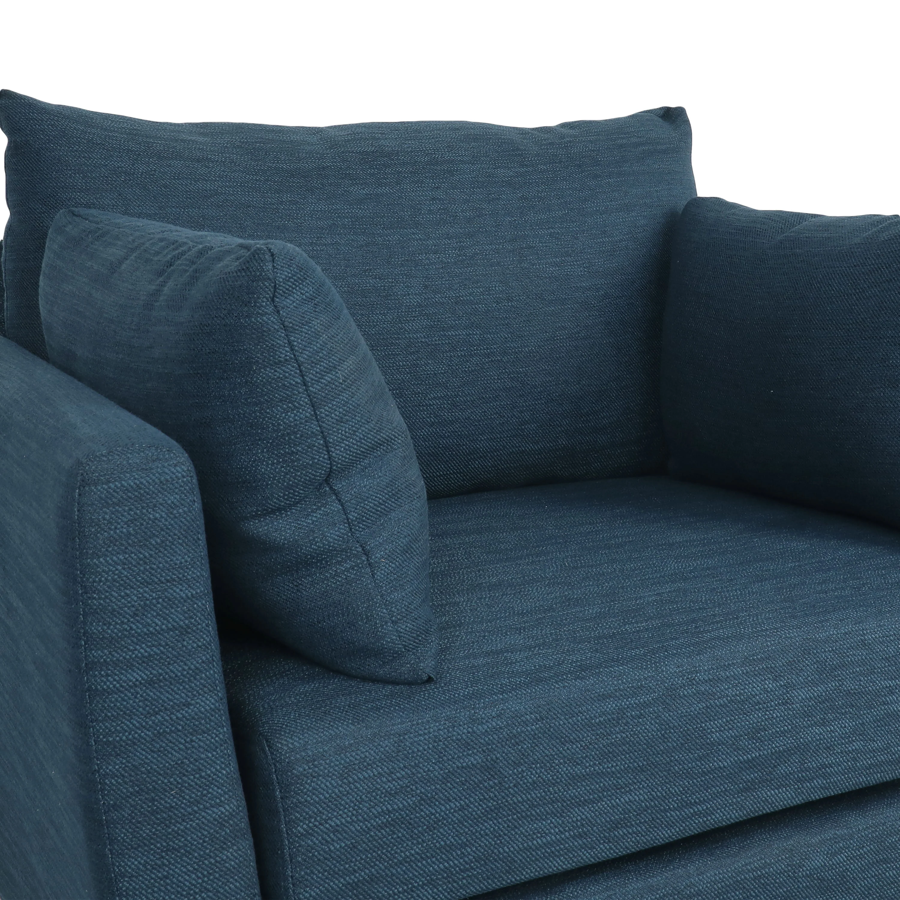 Viewland Contemporary Fabric Upholstered Club Chair with Accent Pillows - furnishings