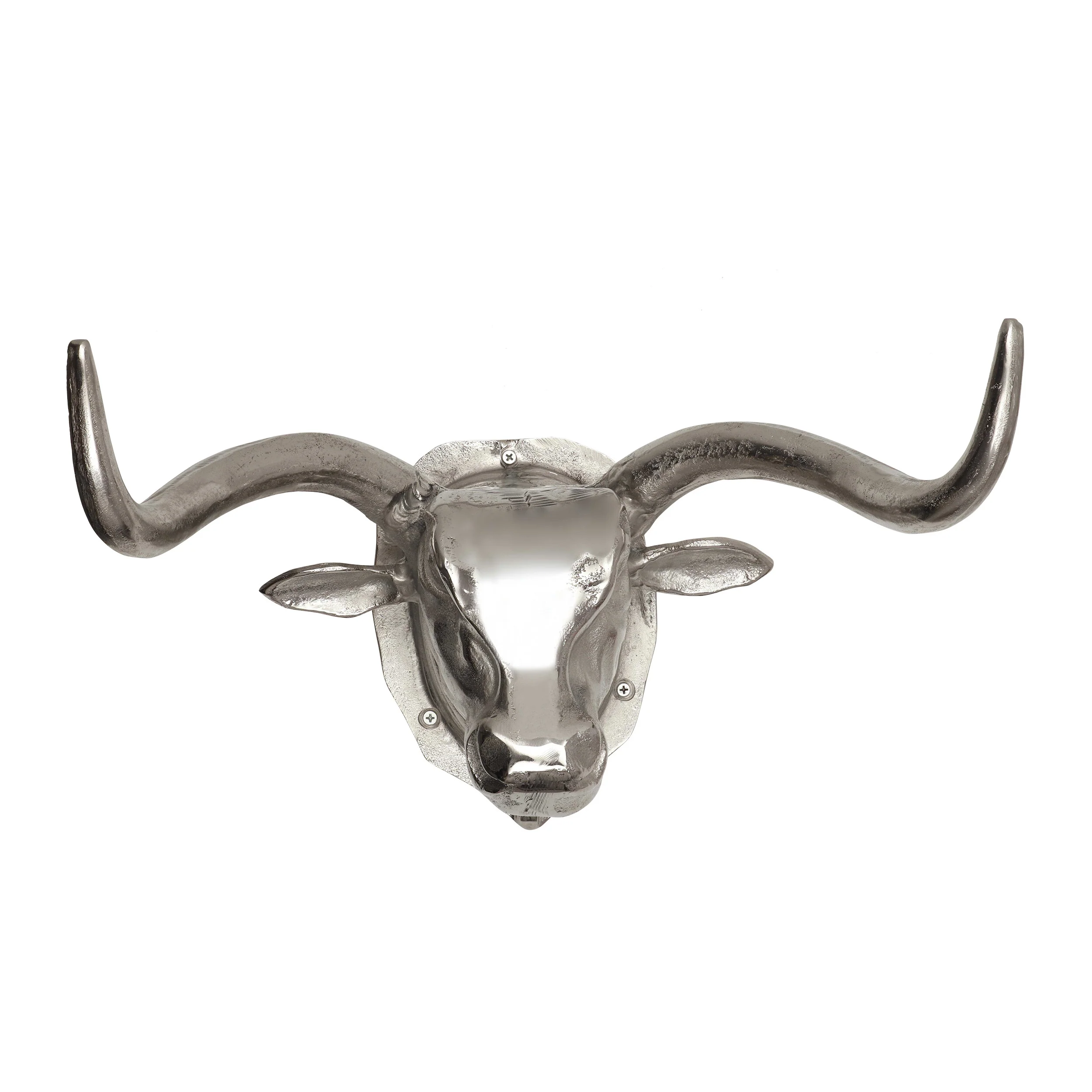 Telfair Glynn Handcrafted Aluminum Bison Wall Decor - furnishings