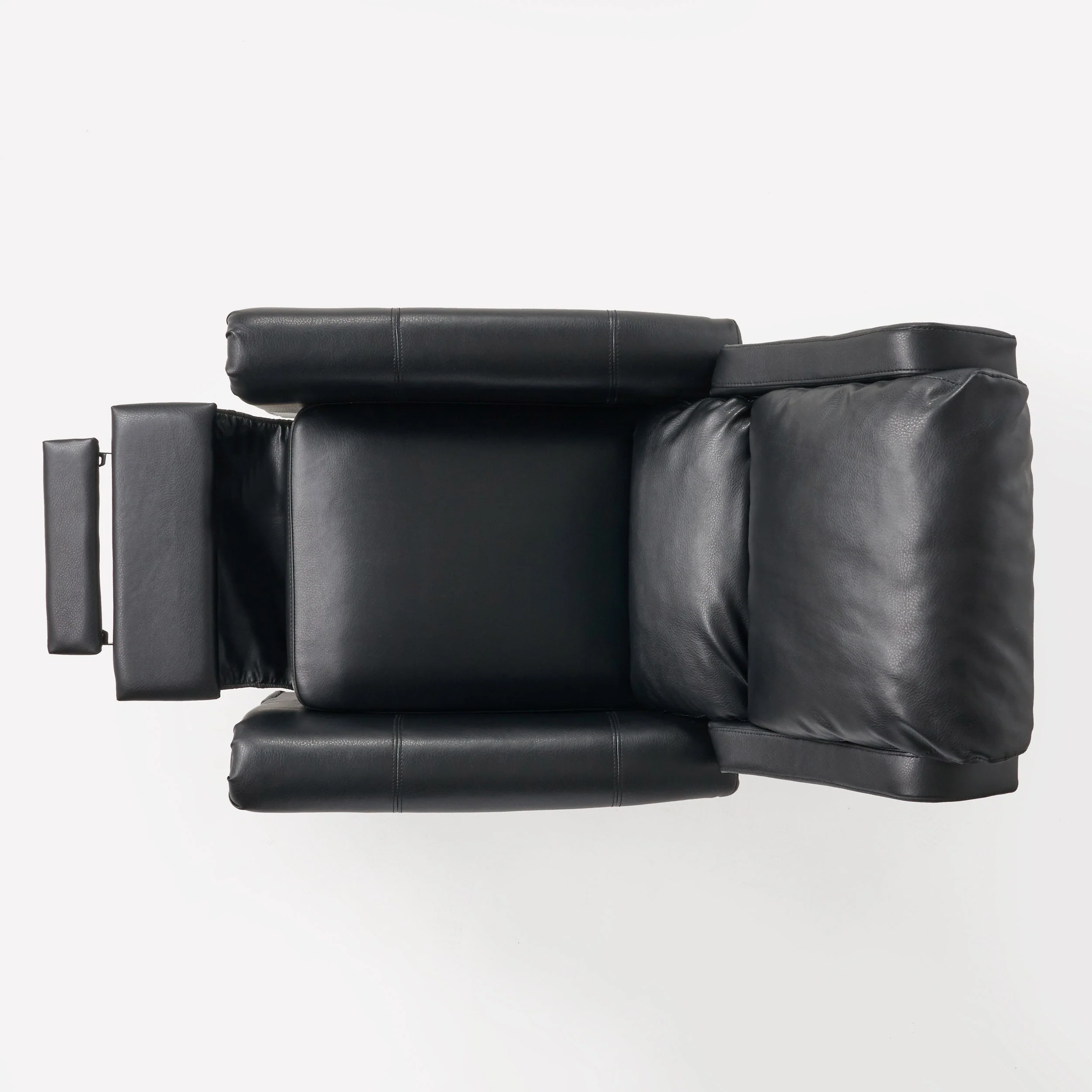 Lloyd Black Leather Recliner Club Chair - furnishings