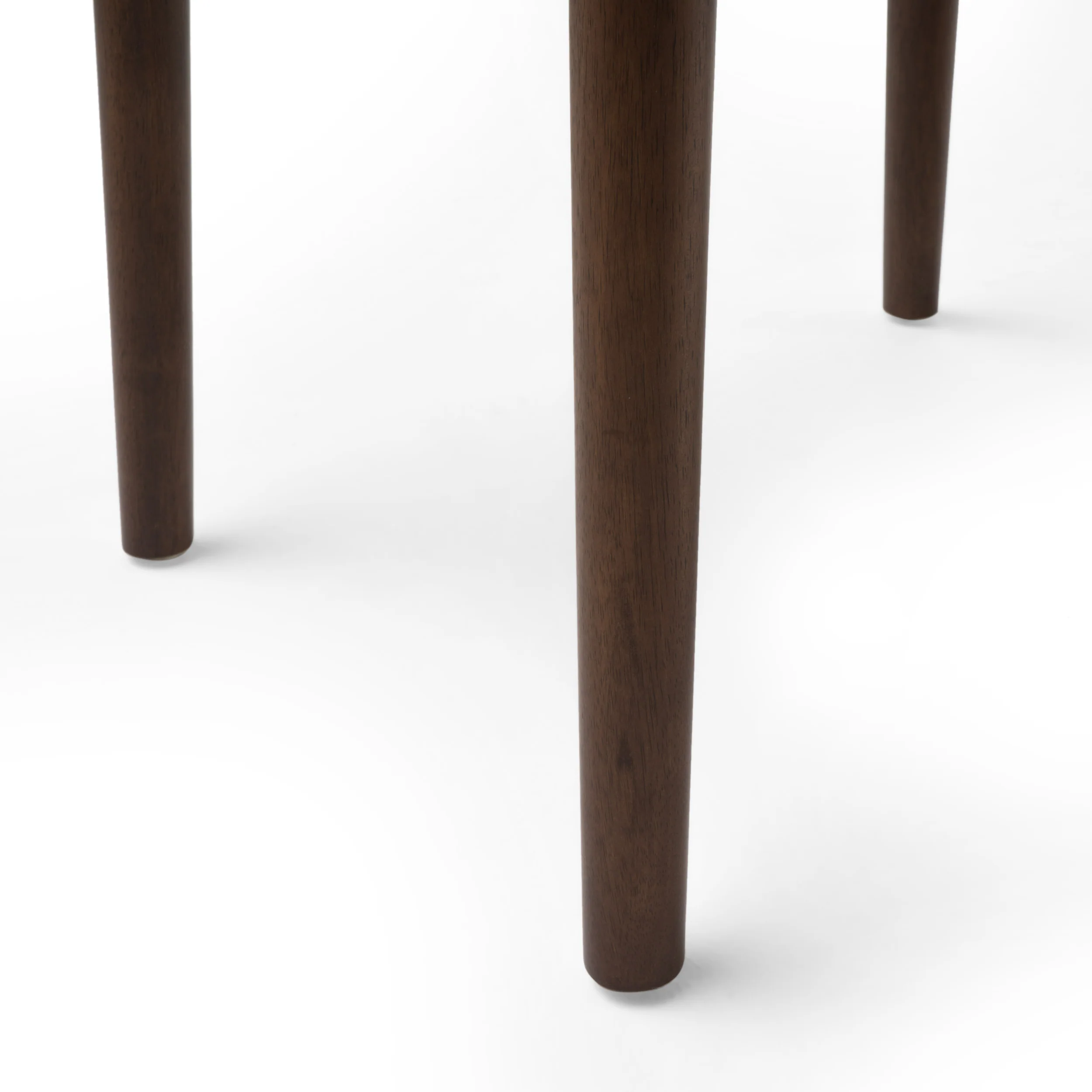 Oneida Mid-Century Modern 5 Piece Dining Set, Light Beige and Walnut - furnishings