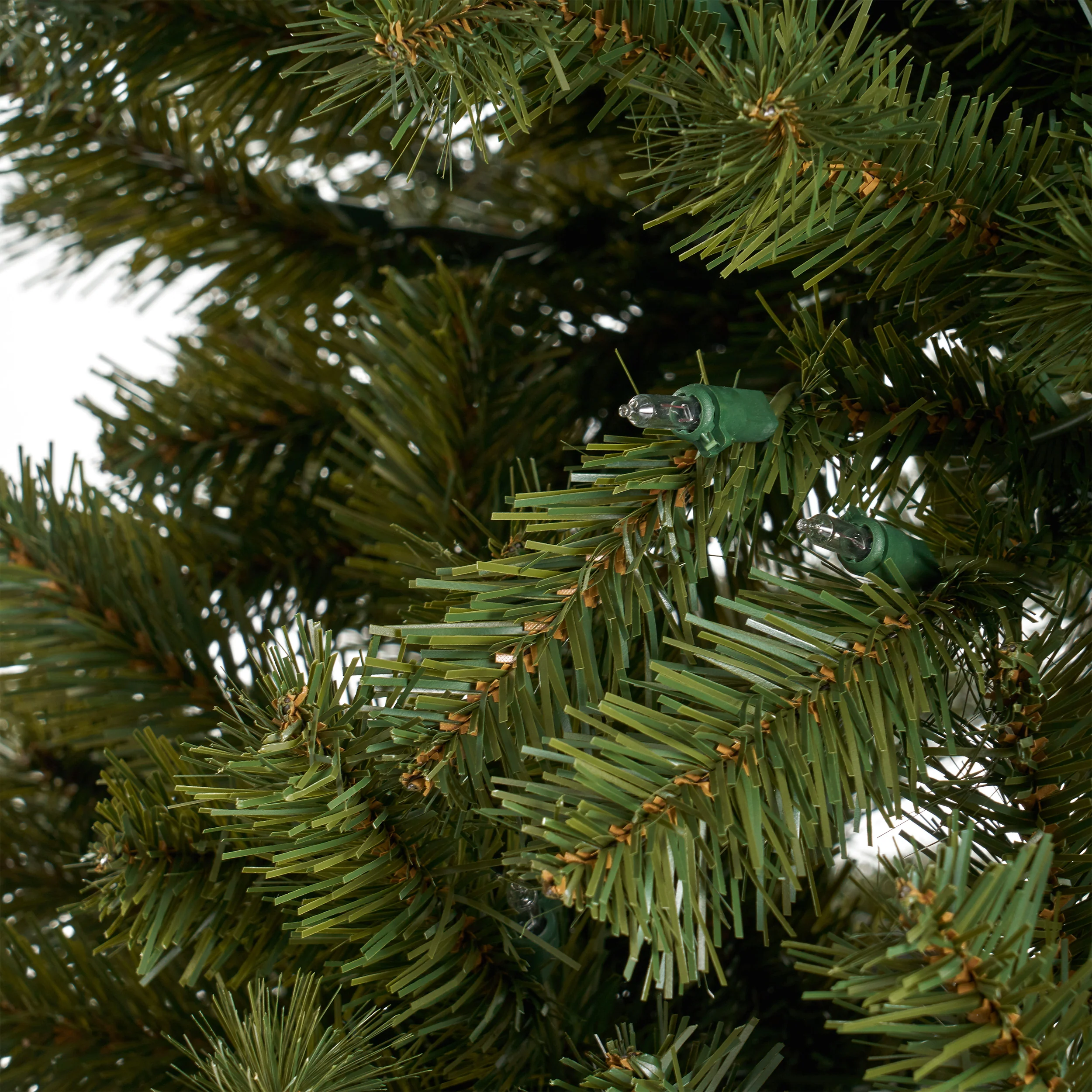 7-foot Noble Fir Hinged Artificial Christmas Tree - furnishings