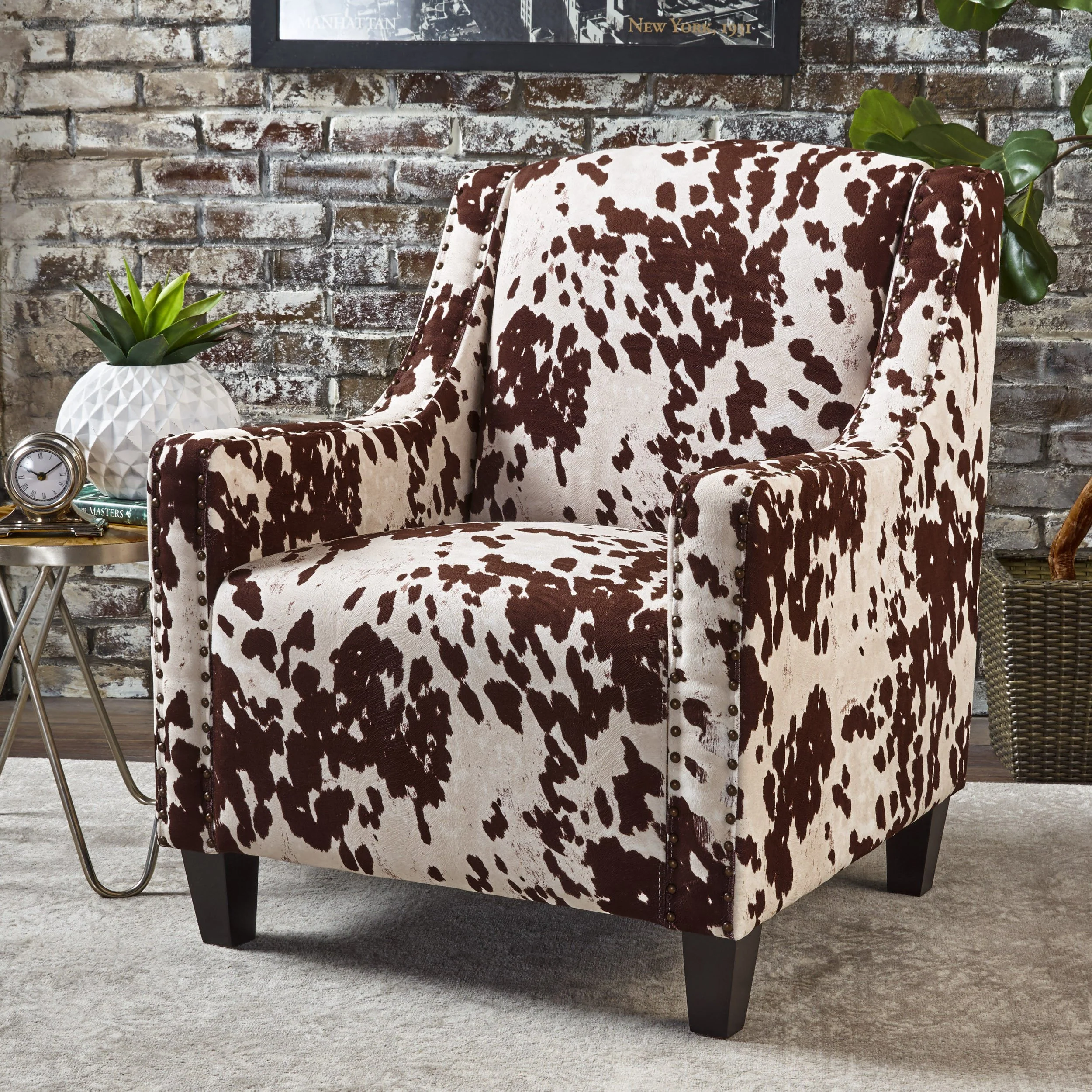 Equestria Studded New Velvet Club Chair - furnishings