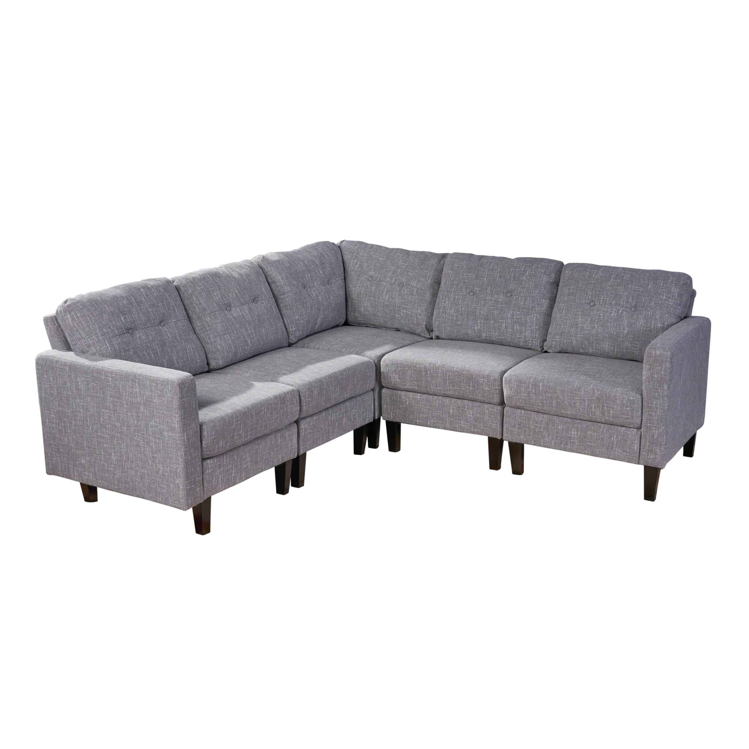Marsh Mid Century Modern Sectional Sofa Set - furnishings