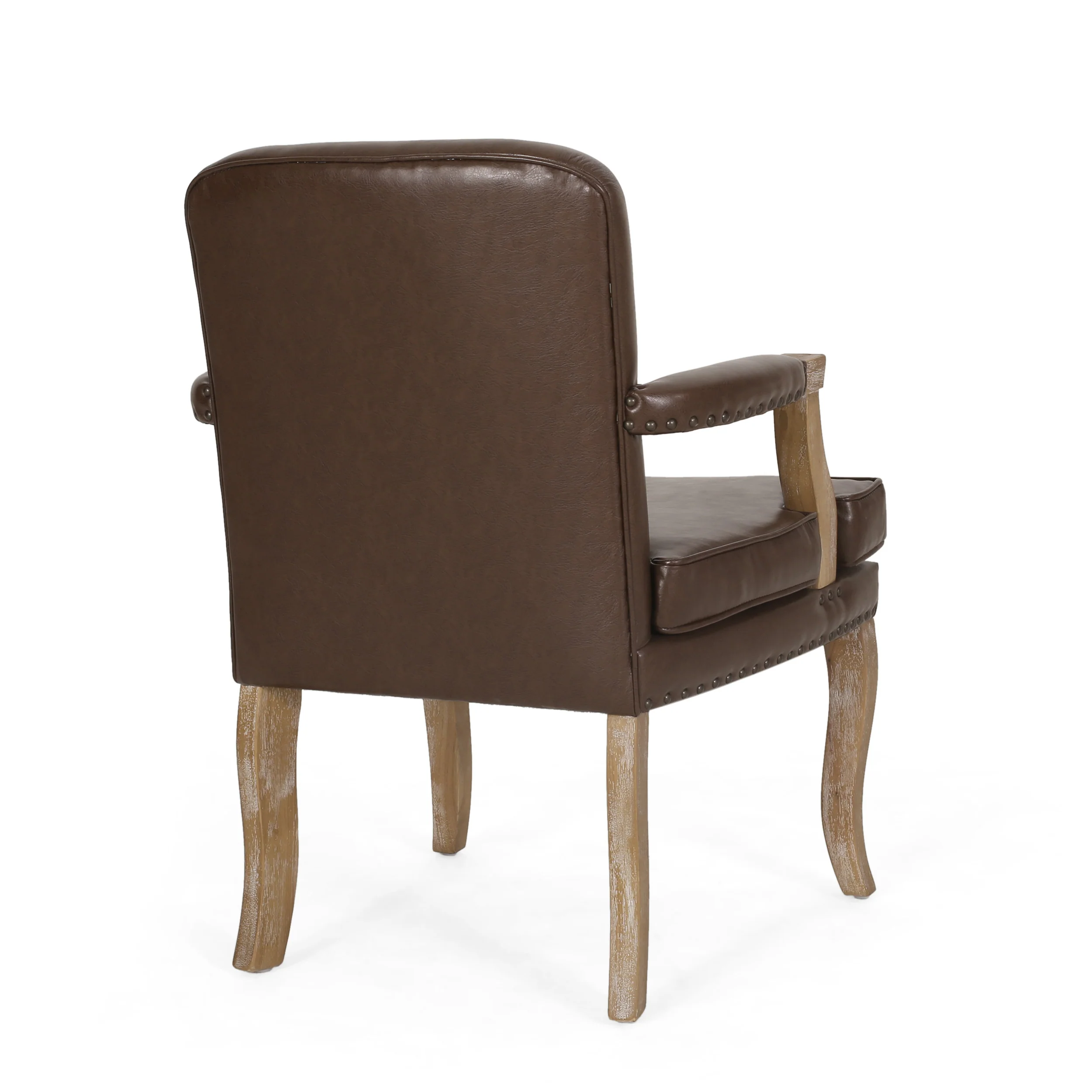 Tim French Country Dining Arm Chair with Nailhead Trim, Set of 2 - furnishings
