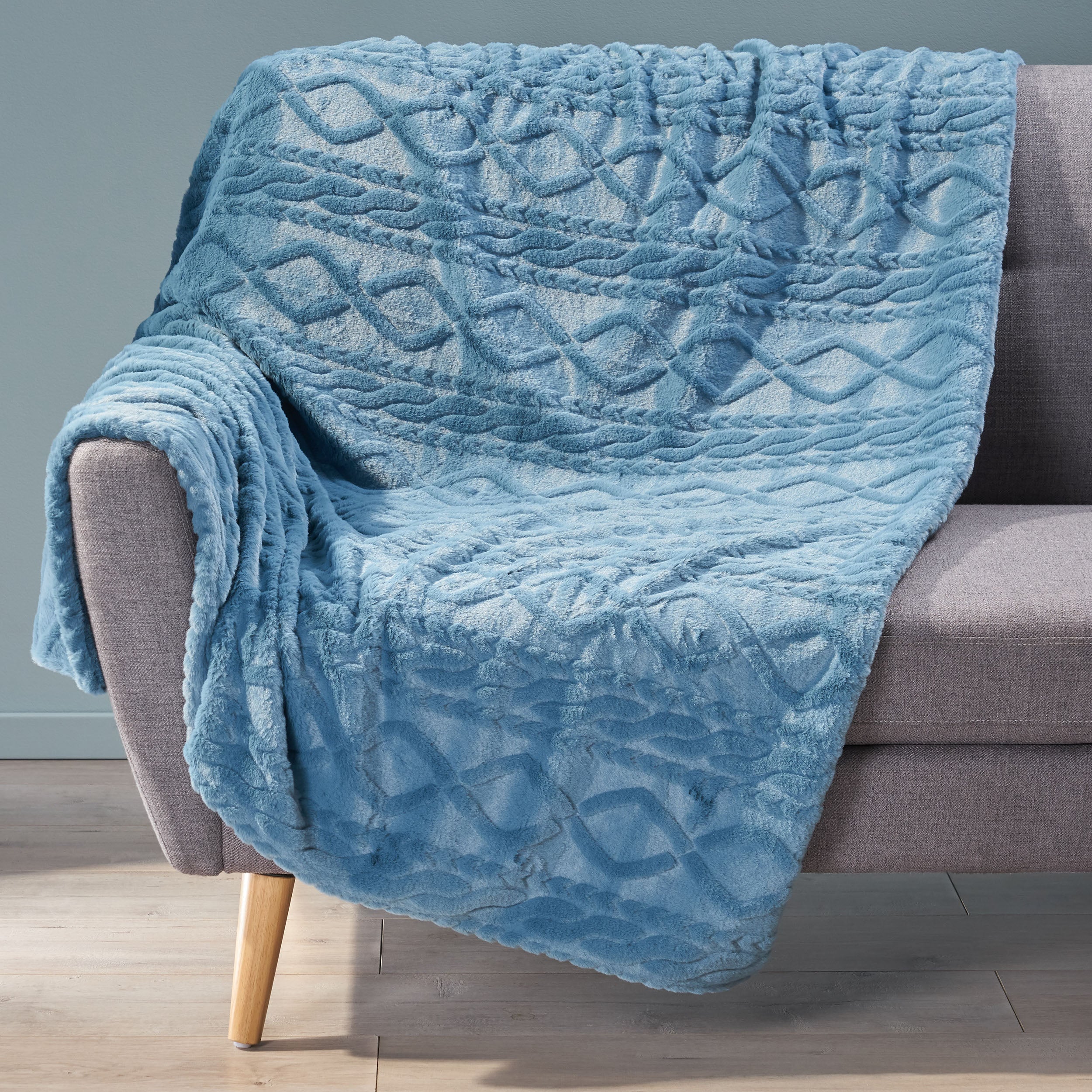 Alric Faux Fur Throw Blanket - furnishings