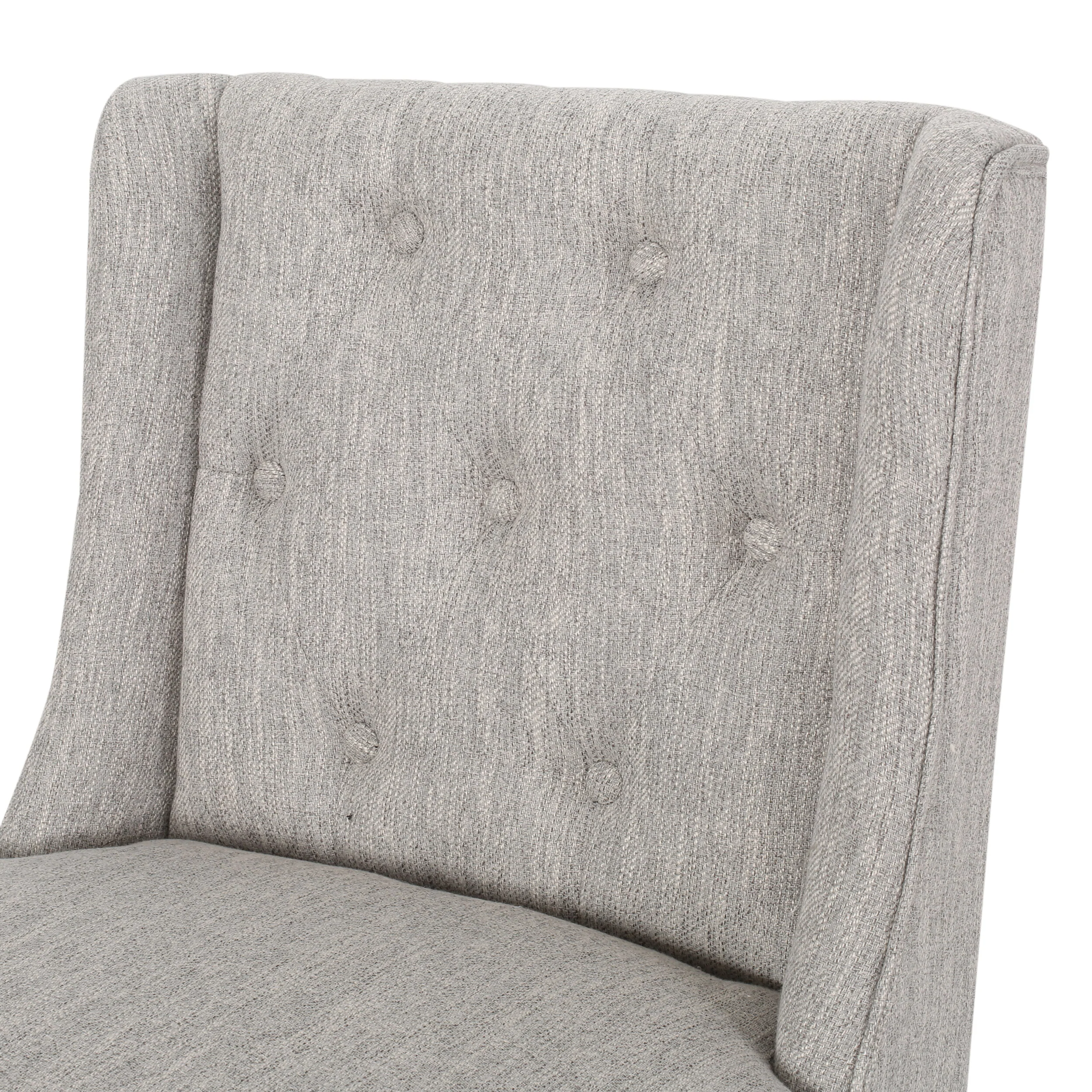 Zaydrian Button Tufted Fabric Wingback Bar Stool (Set of 2) - furnishings