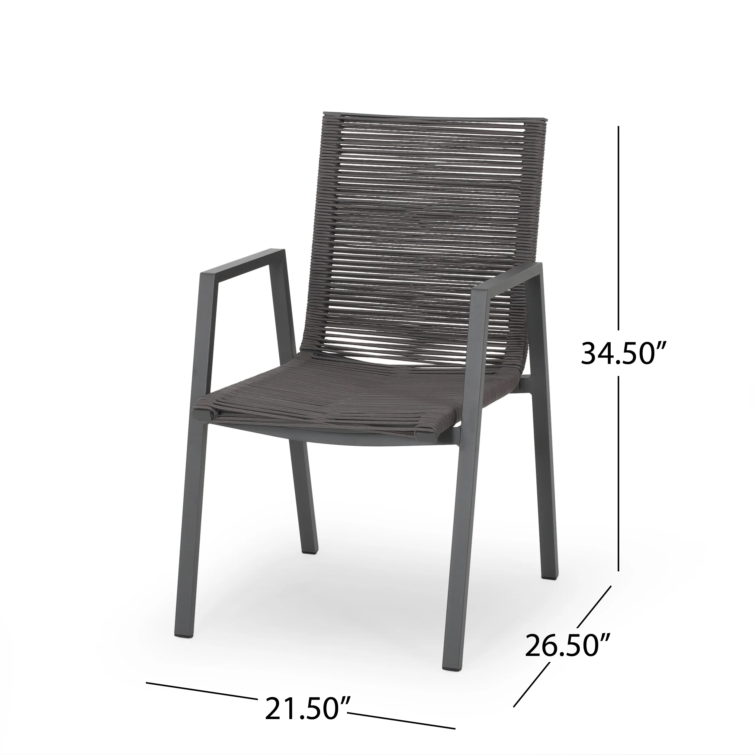 Aisaiah Outdoor Modern 6 Seater Dining Set - furnishings