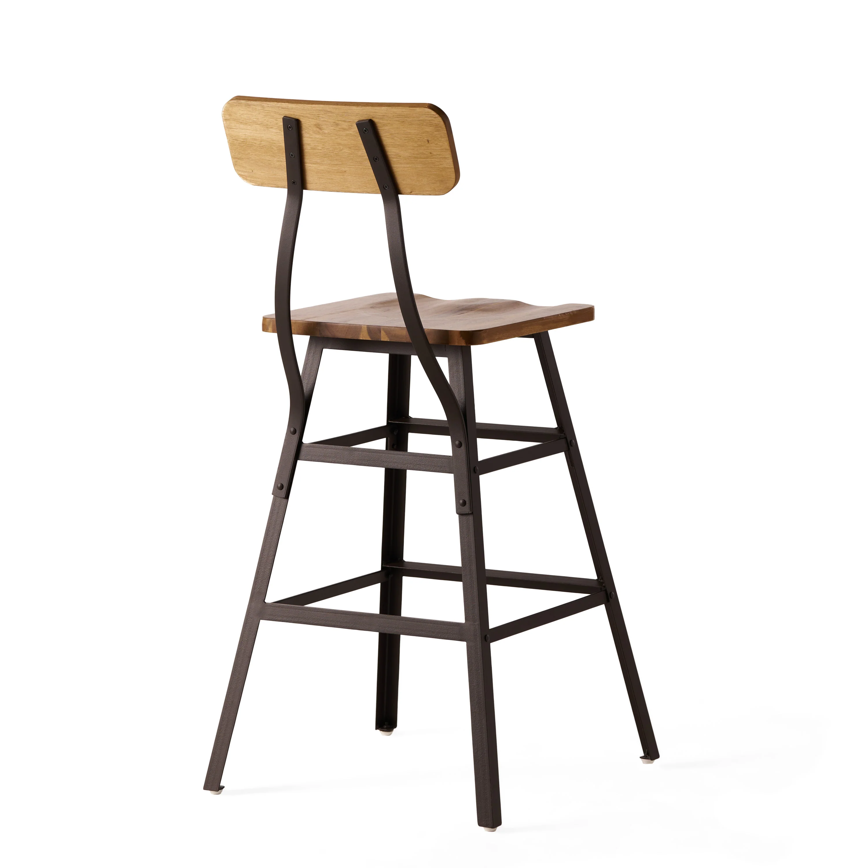 Lilinden Natural Stained Laminated Acacia 28-Inch Bar Chair (Set of 2) - furnishings