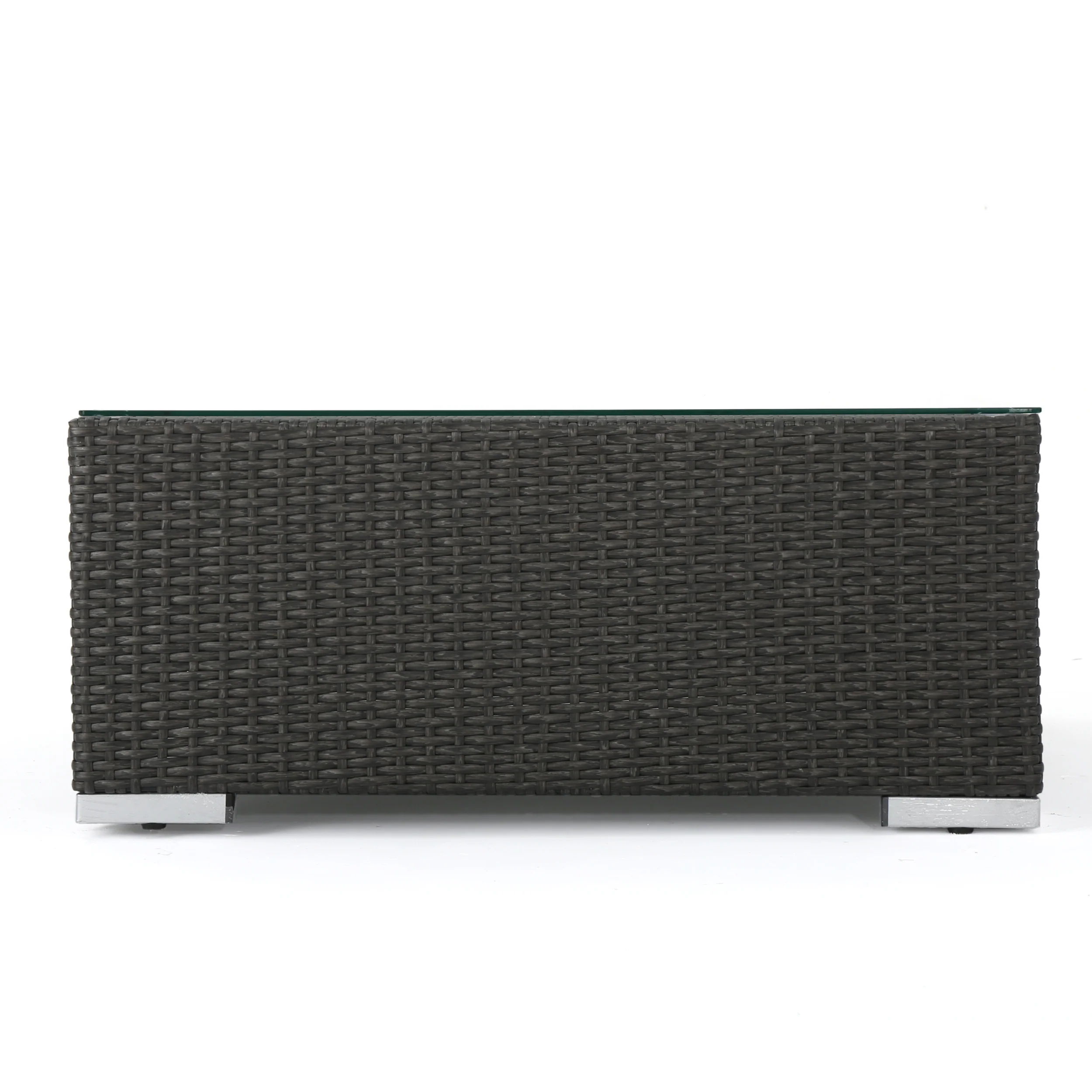 Avianna Outdoor Wicker Ottoman with Cushion - furnishings