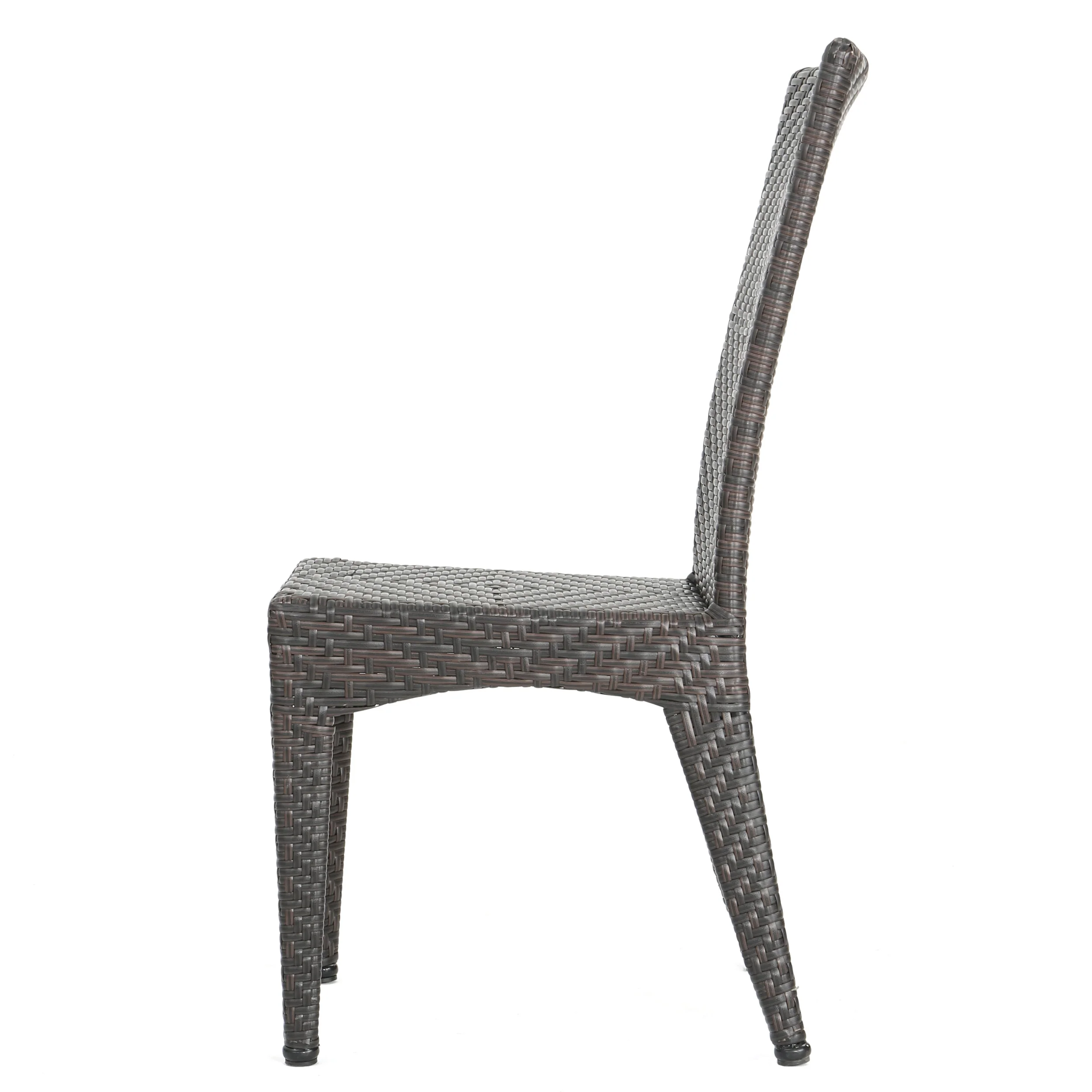 Solana Outdoor Multibrown Wicker 5pc Dining Set - furnishings