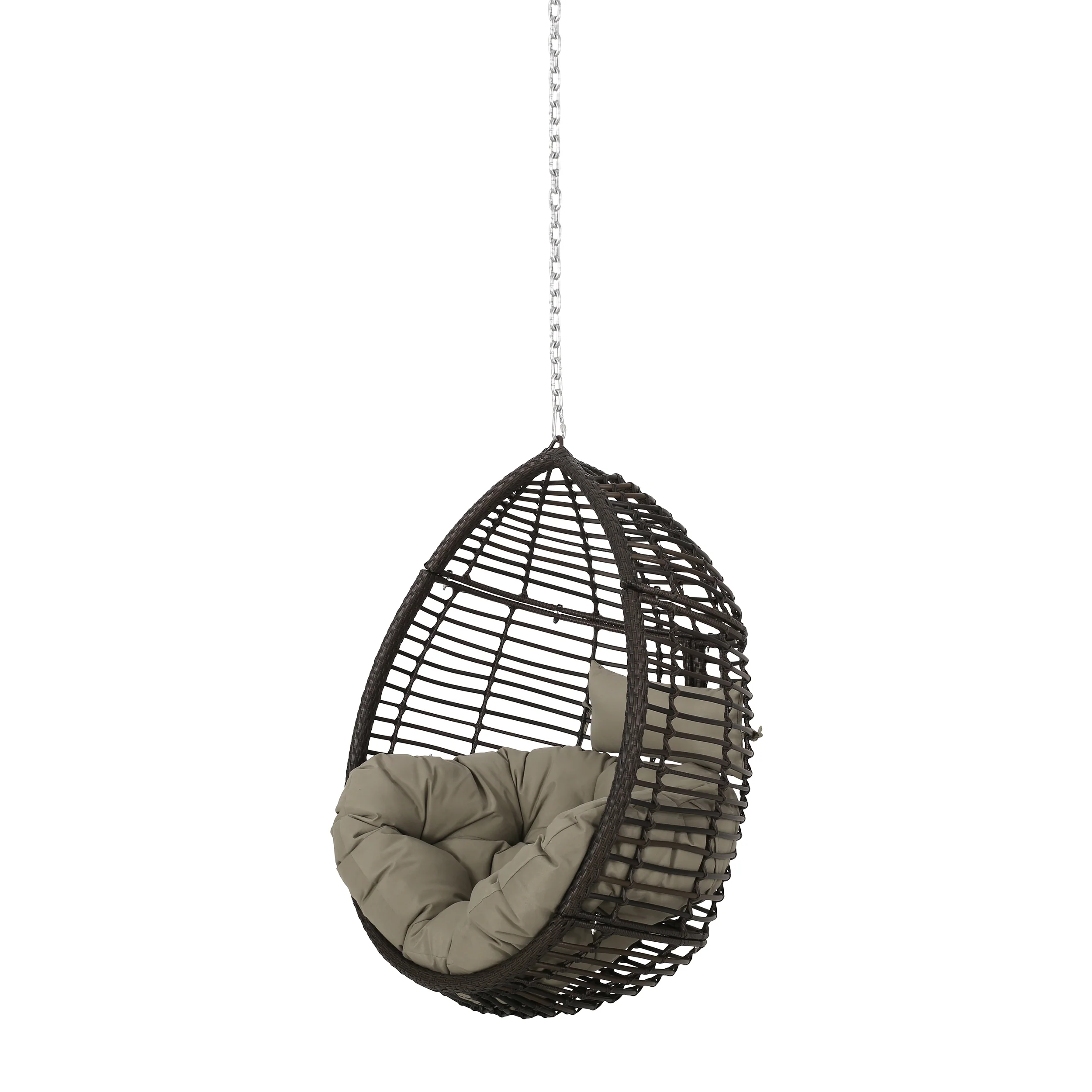Hempstead Indoor/Outdoor Wicker Hanging Teardrop / Egg Chair (NO STAND) - furnishings