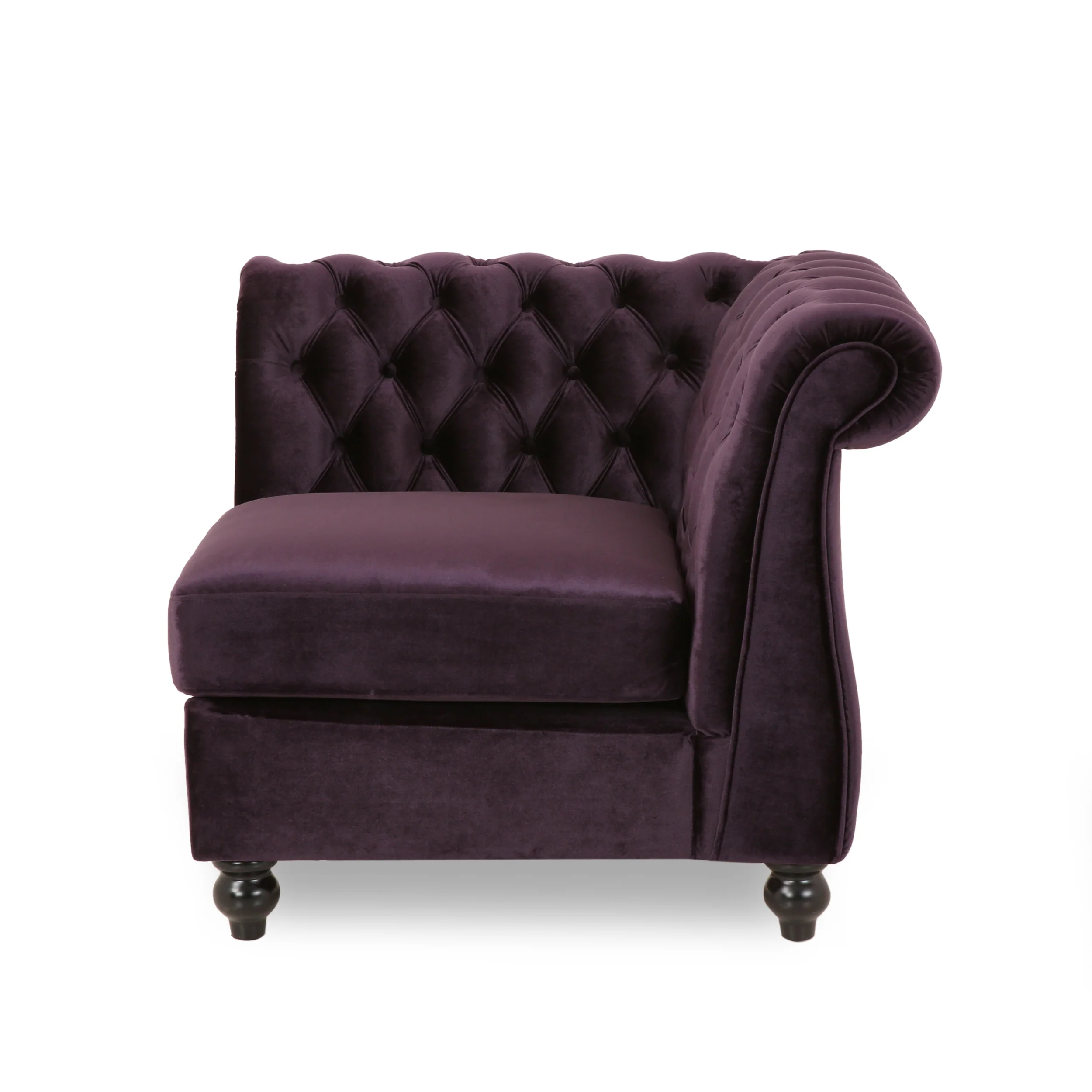 Samantha 7 Seater Tufted Velvet Chesterfield Sectional - furnishings