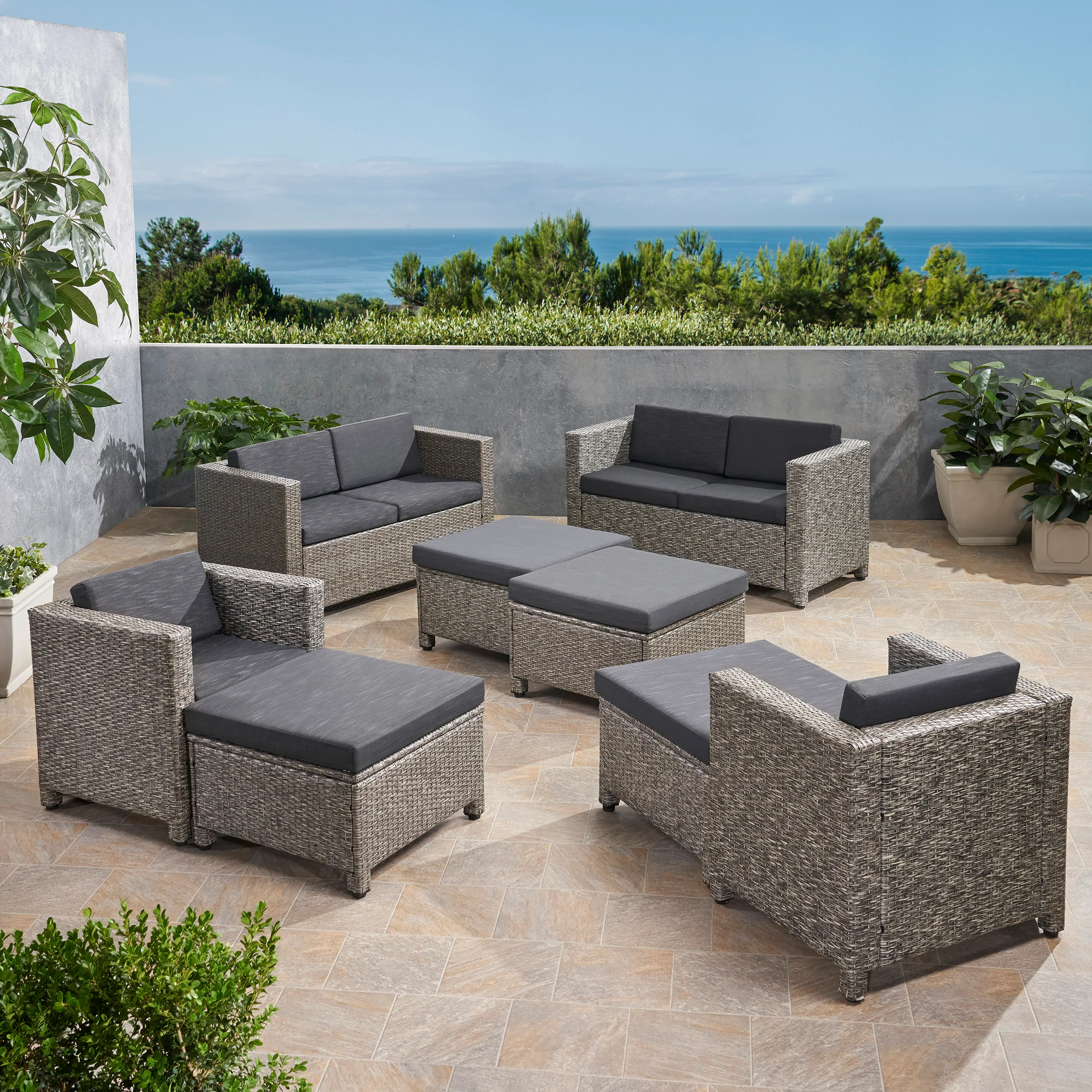 Venice 6-10-Seater Outdoor Sofa Set - furnishings