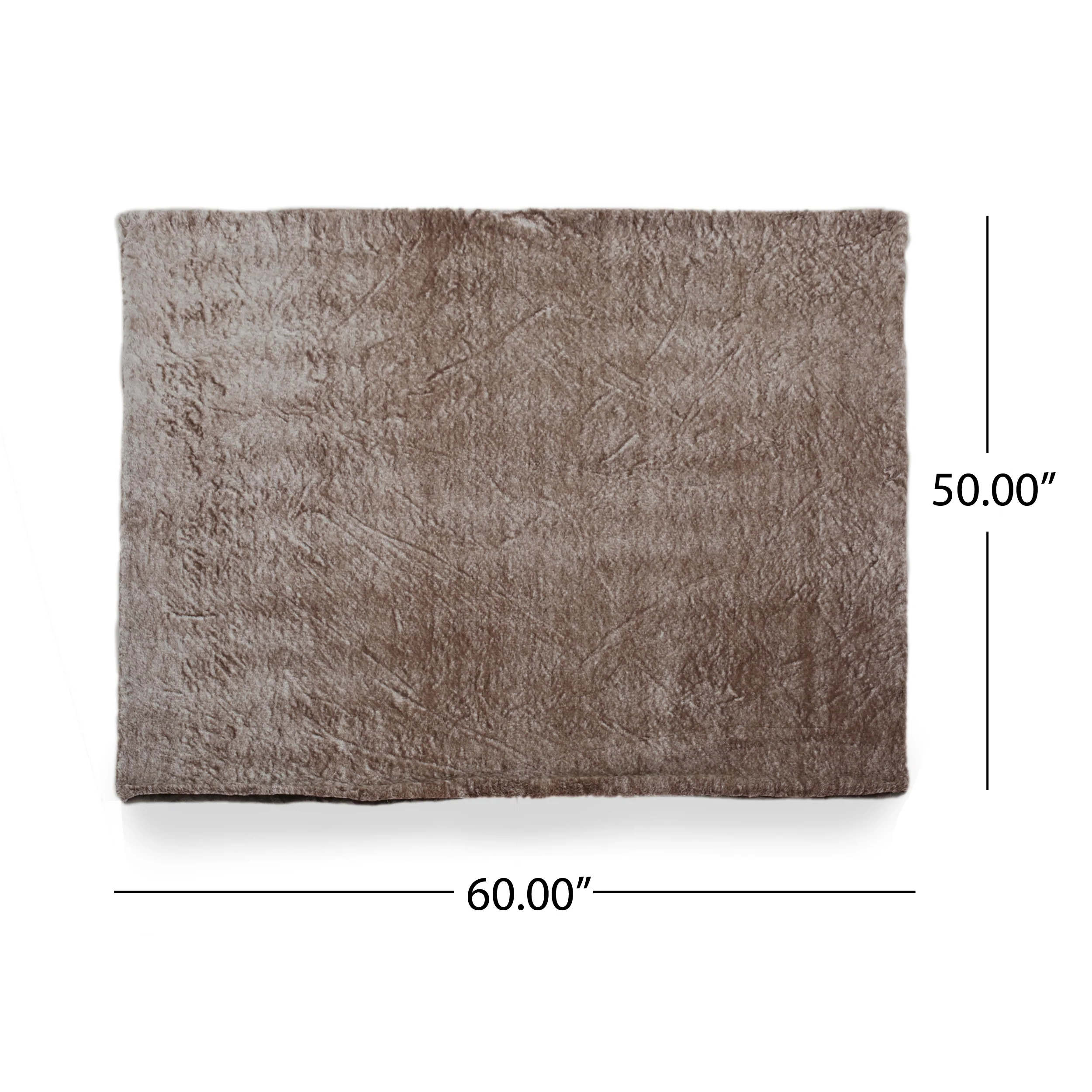 Orval Glam Fuzzy Fabric Throw Blanket - furnishings