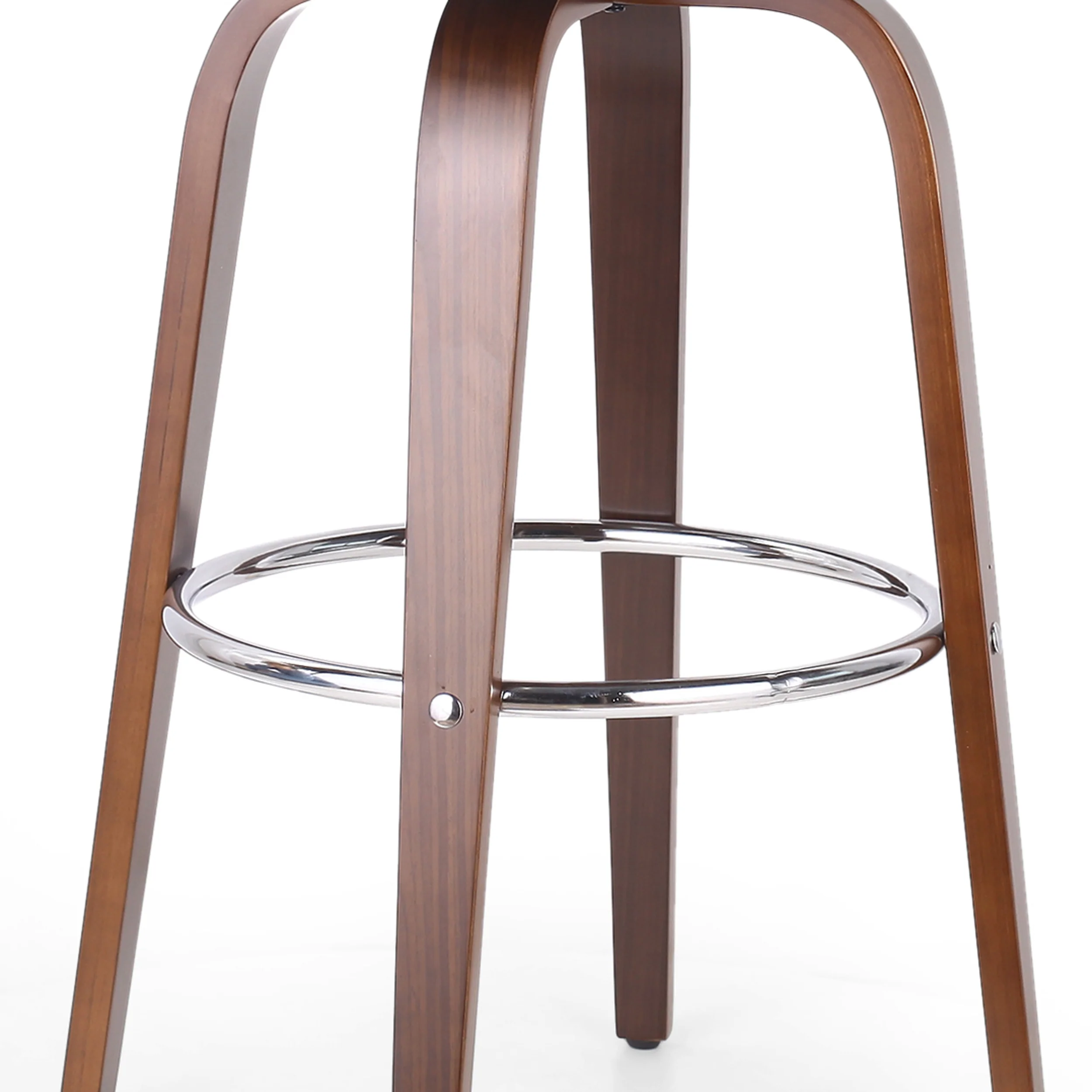 Candler Mid-Century Modern Upholstered Swivel Barstool - furnishings