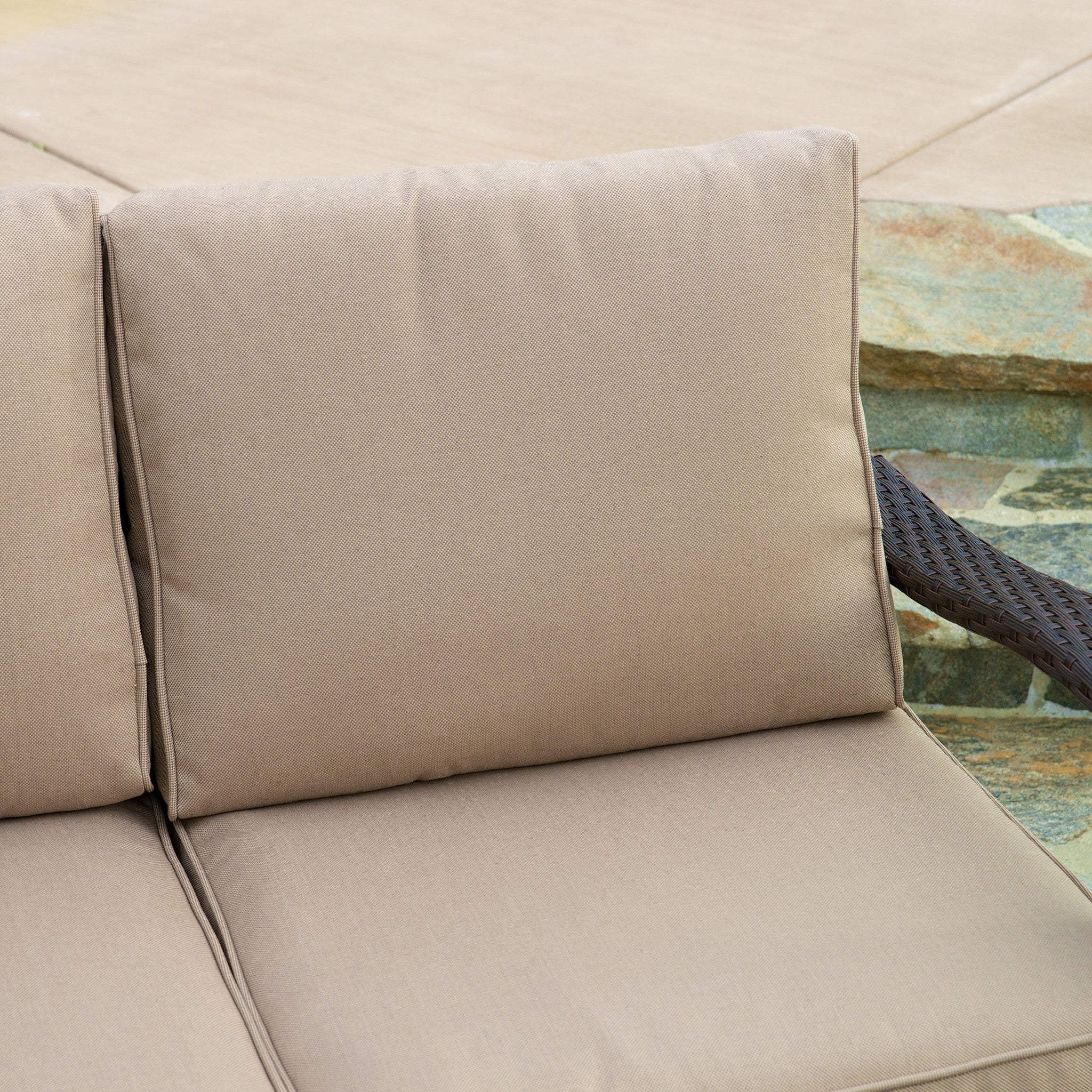 Voyage Outdoor Brown Wicker Sofa Set - furnishings