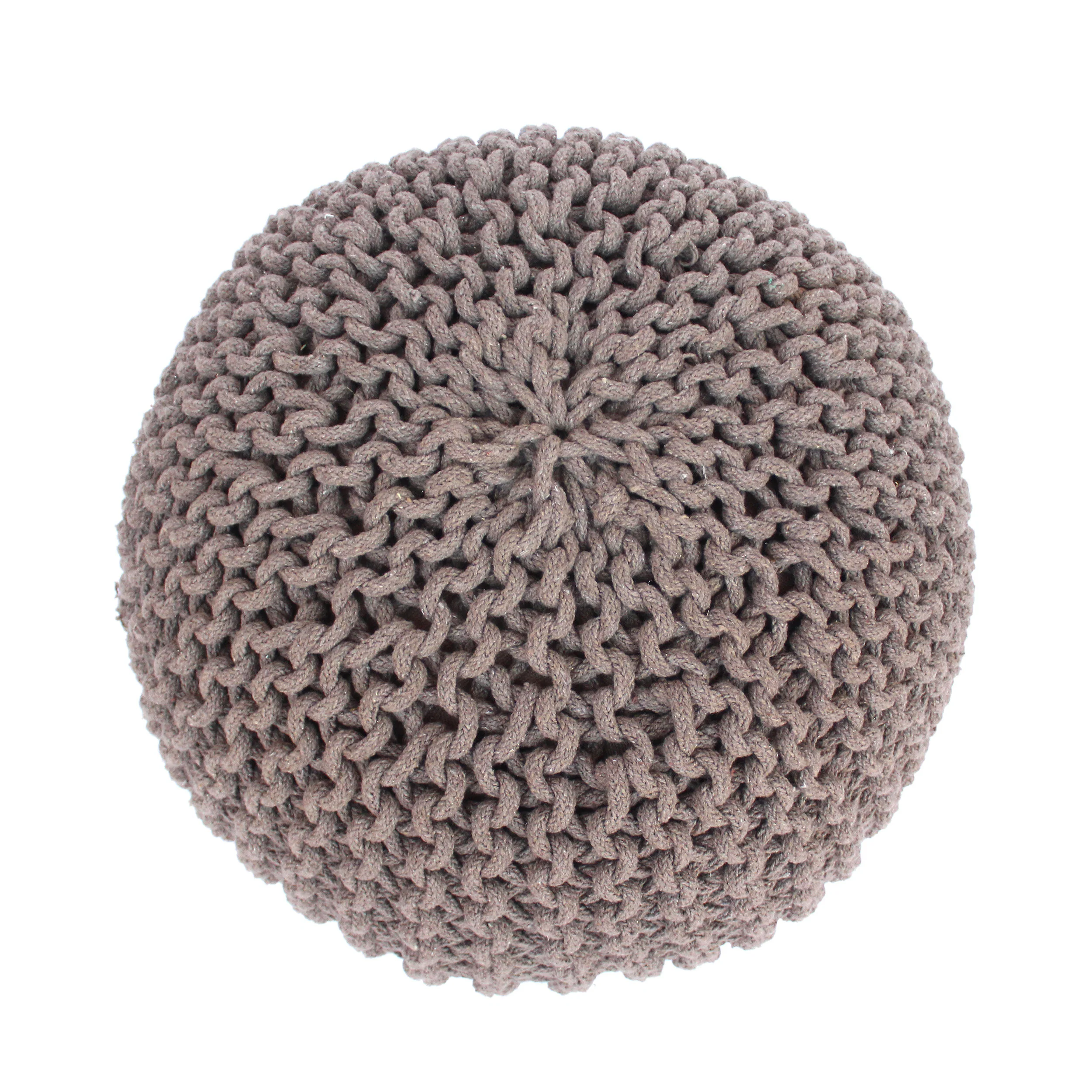 Poona Handcrafted Modern Cotton Pouf - furnishings
