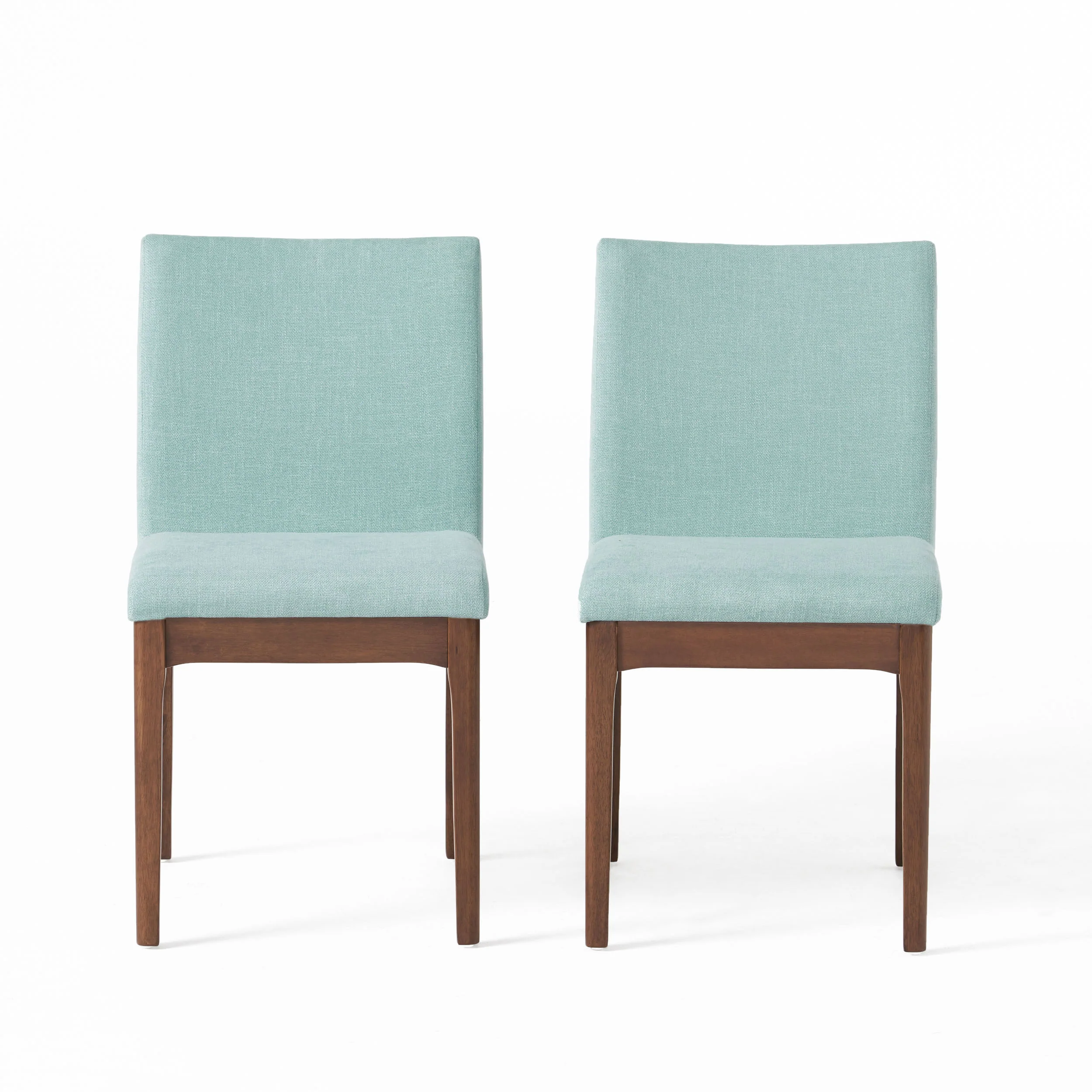 Leona Fabric & Wood Finish Dining Chair (Set of 2) - furnishings