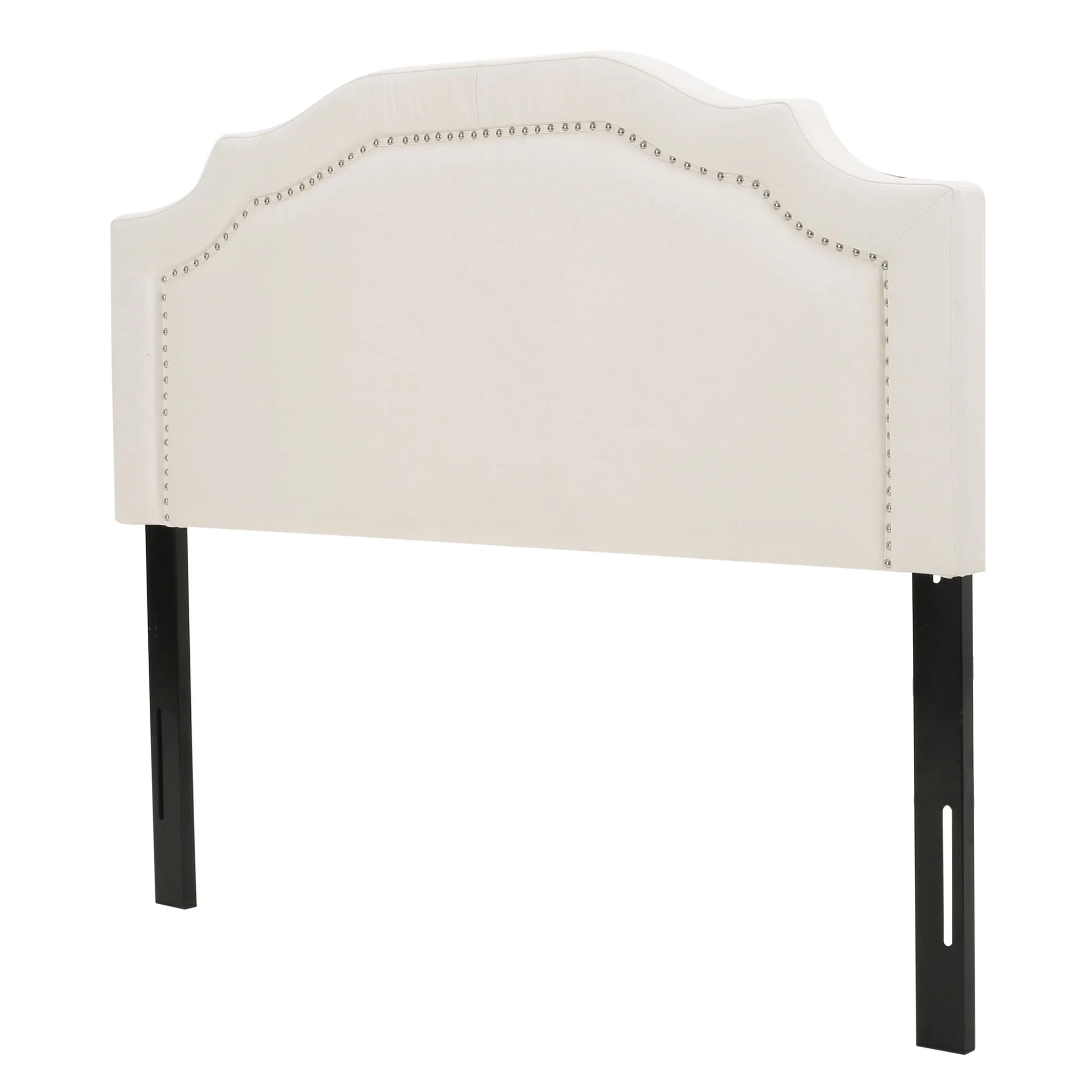 Kiera Ivory Fabric Queen/ Full Headboard - furnishings