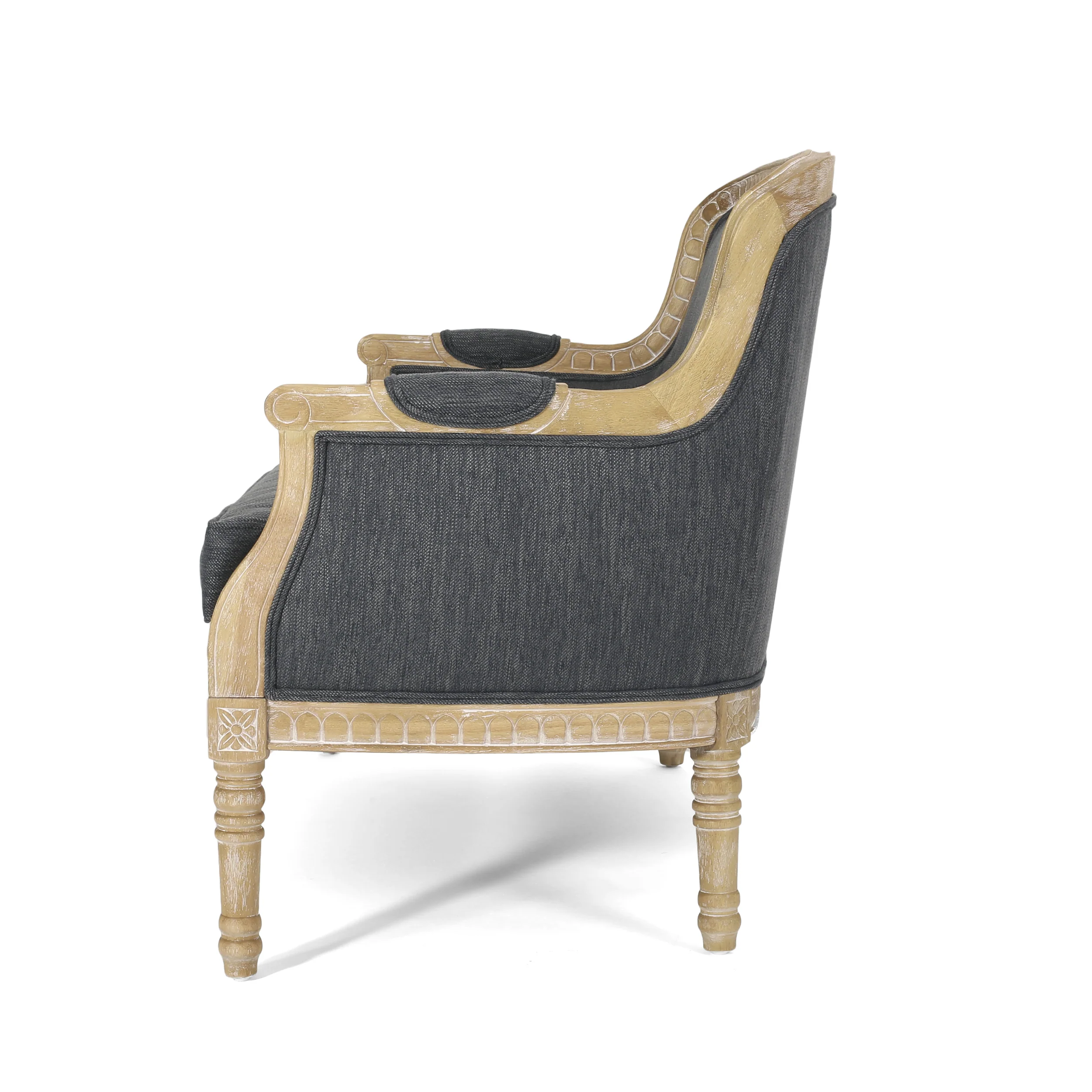 Alton French Country Fabric Upholstered Loveseat - furnishings