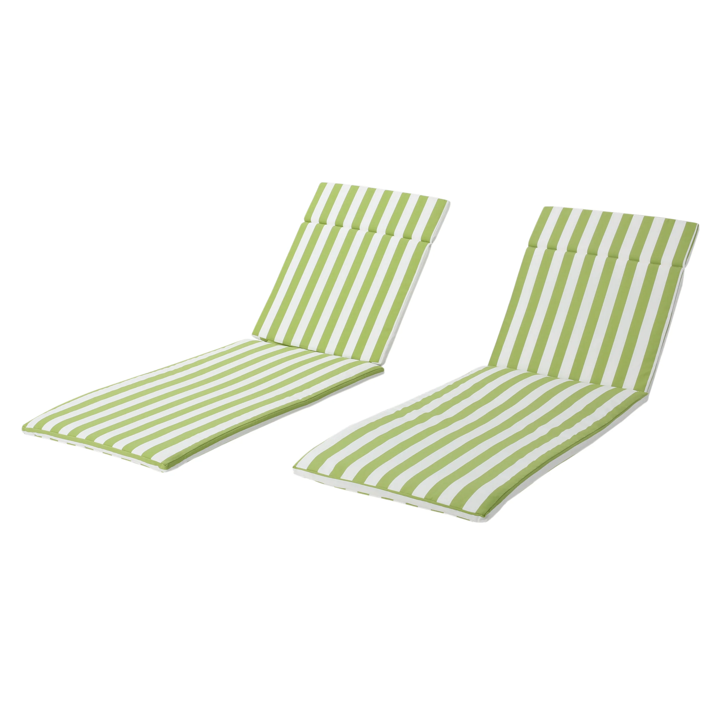Albany Outdoor Water-Resistant Fabric Chaise Lounge Cushions (Set of 2) - furnishings