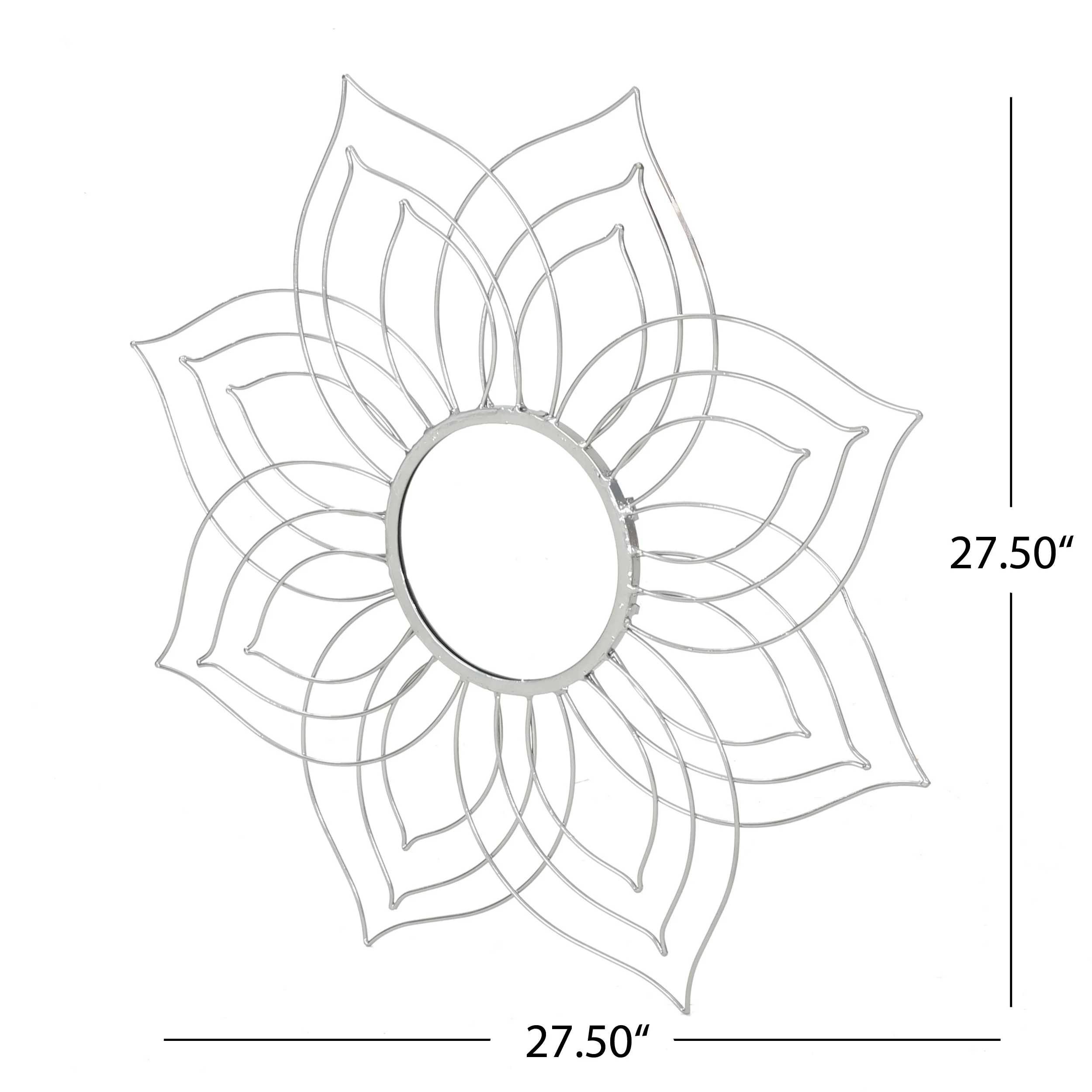 Ophelia Floral Finished Wall Mirror - furnishings