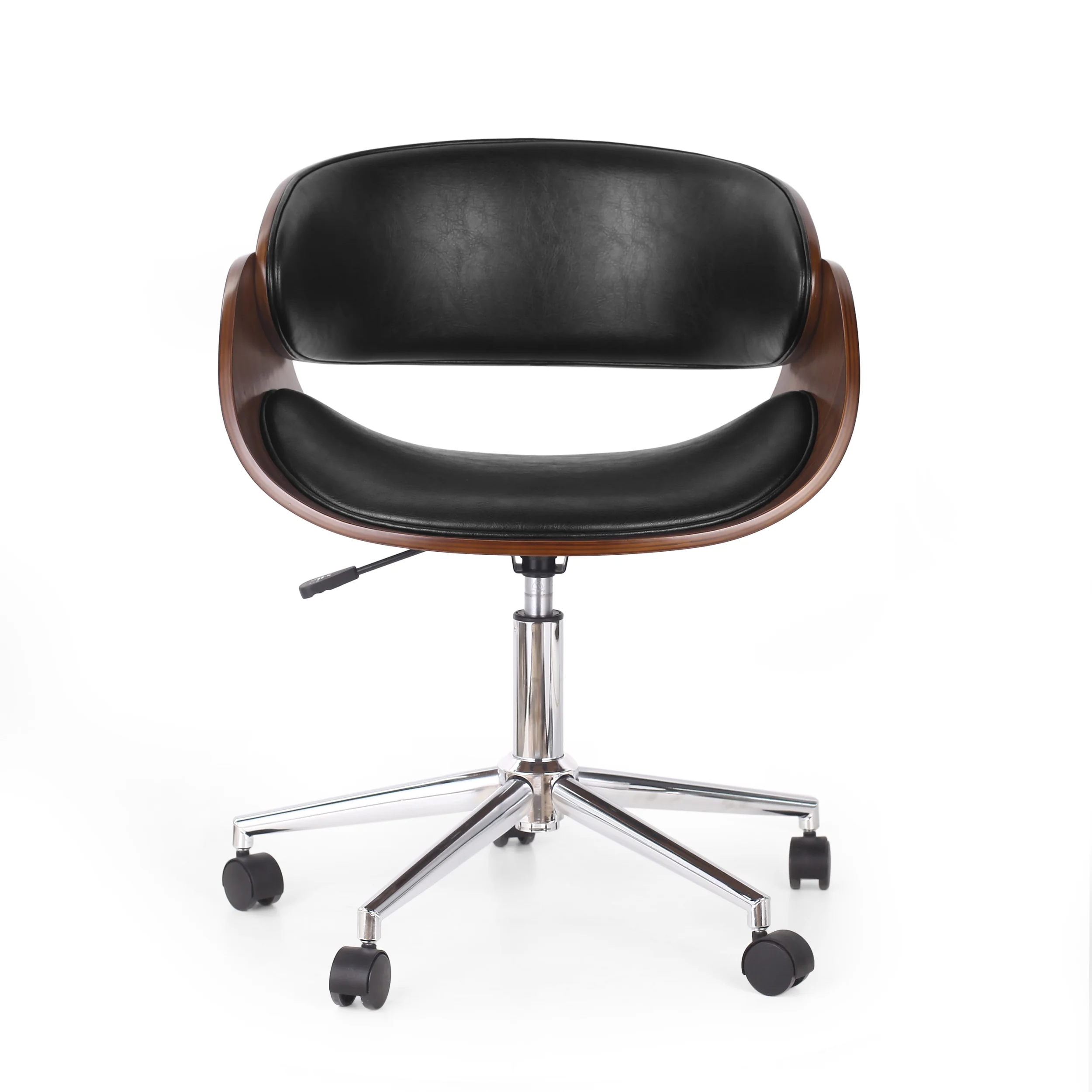 Stillmore Mid-Century Modern Upholstered Swivel Office Chair - furnishings