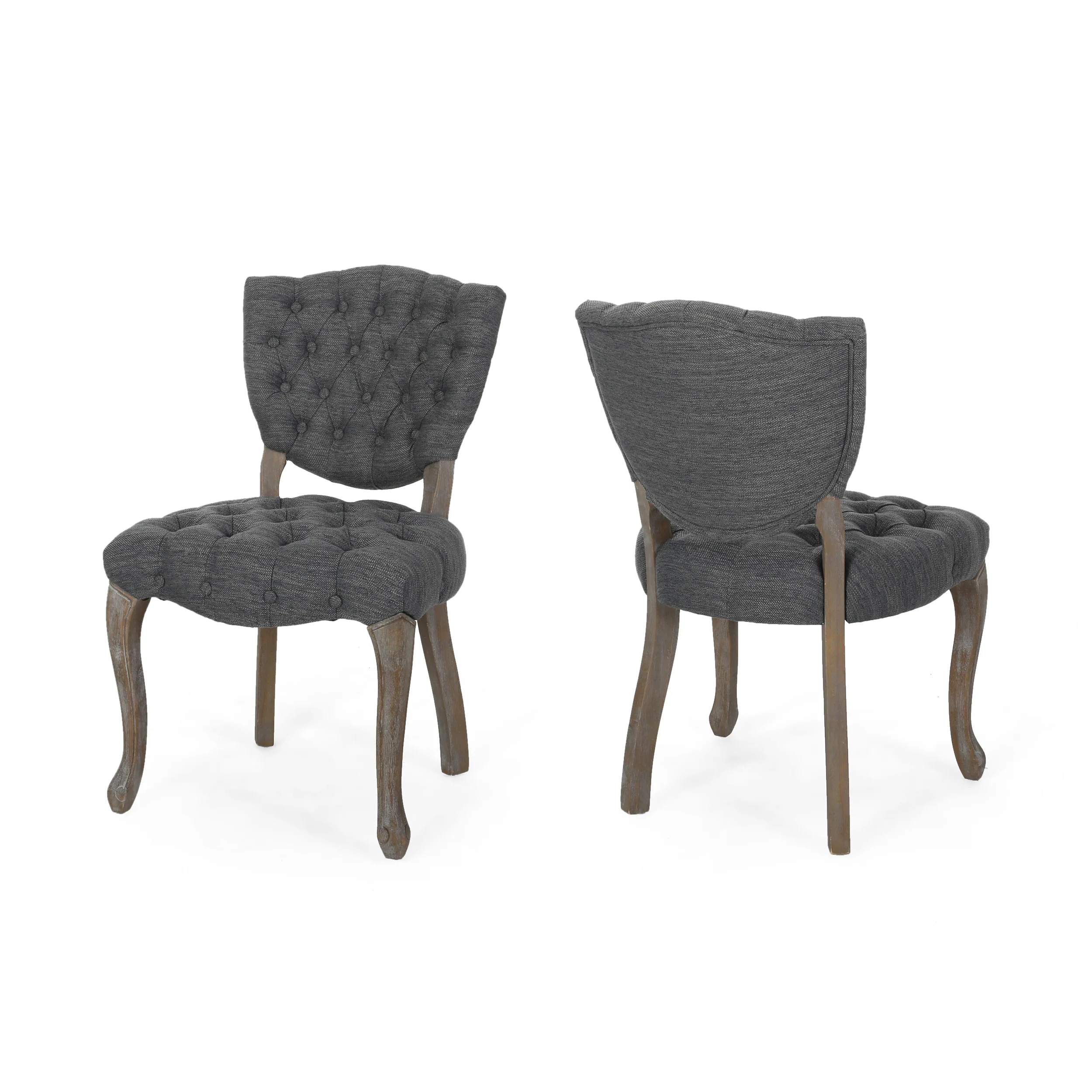 Case Tufted Dining Chair with Cabriole Legs (Set of 2) - furnishings