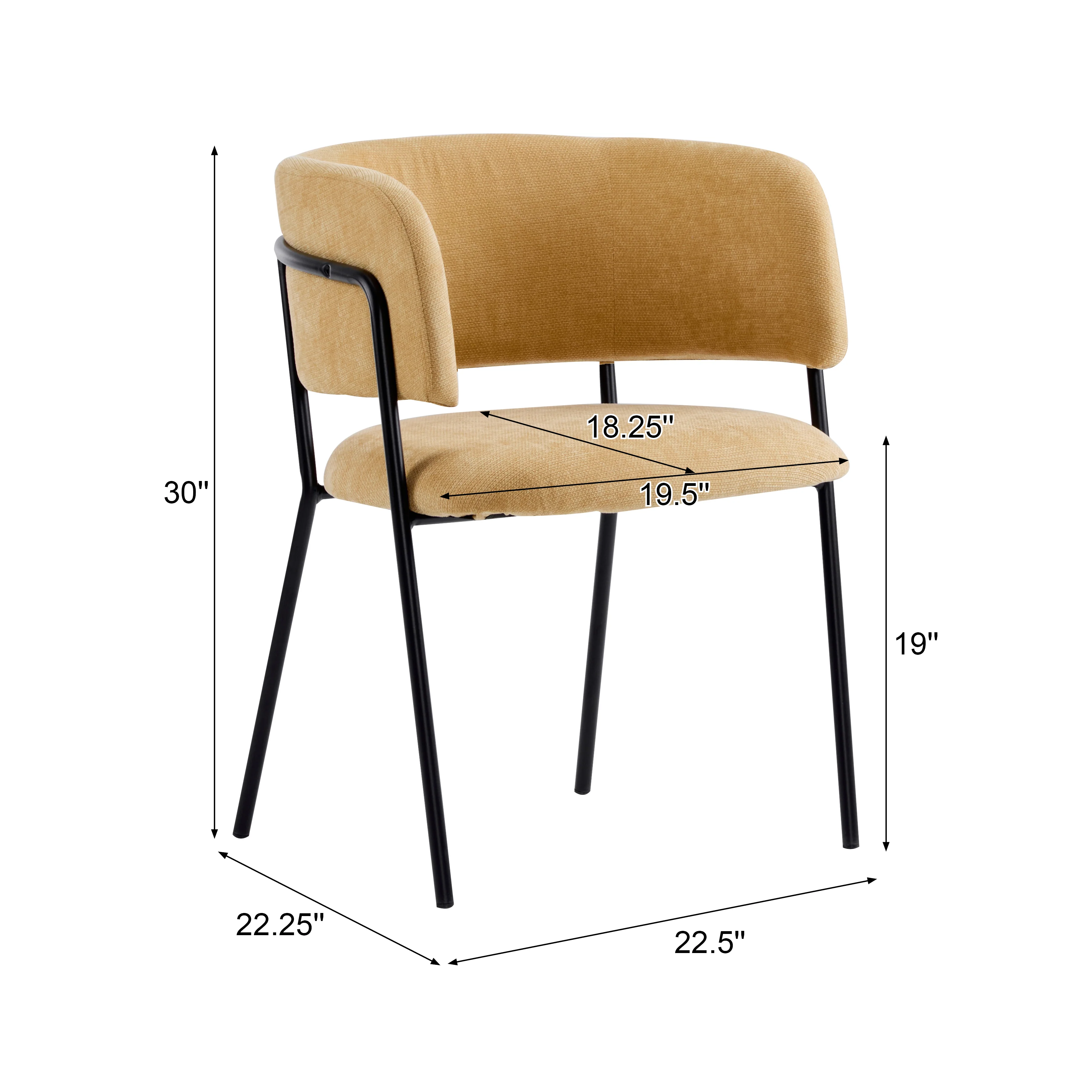 Orsone Modern Upholstered Dining Chairs - furnishings