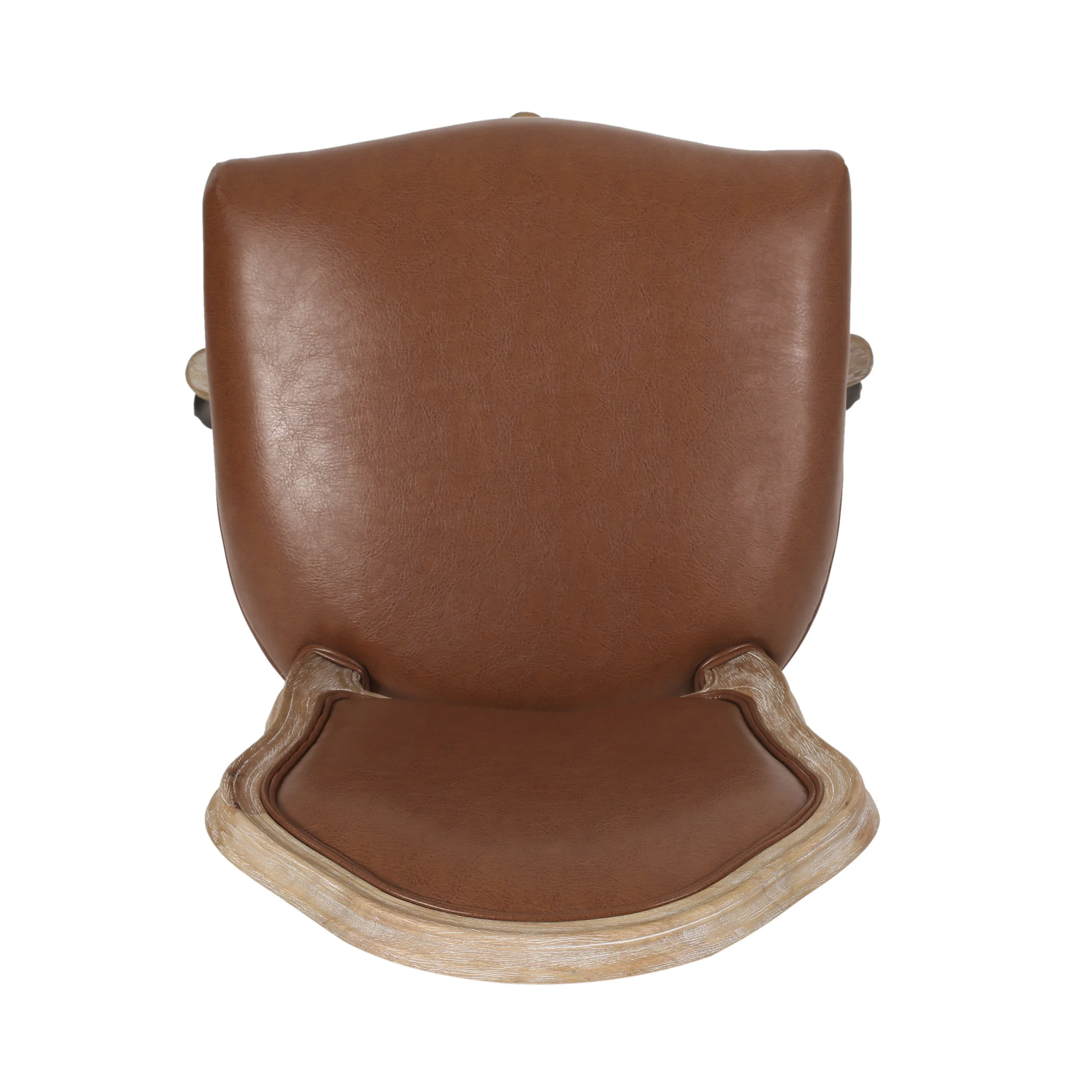 Oakes French Country Upholstered Swivel Office Chair - furnishings