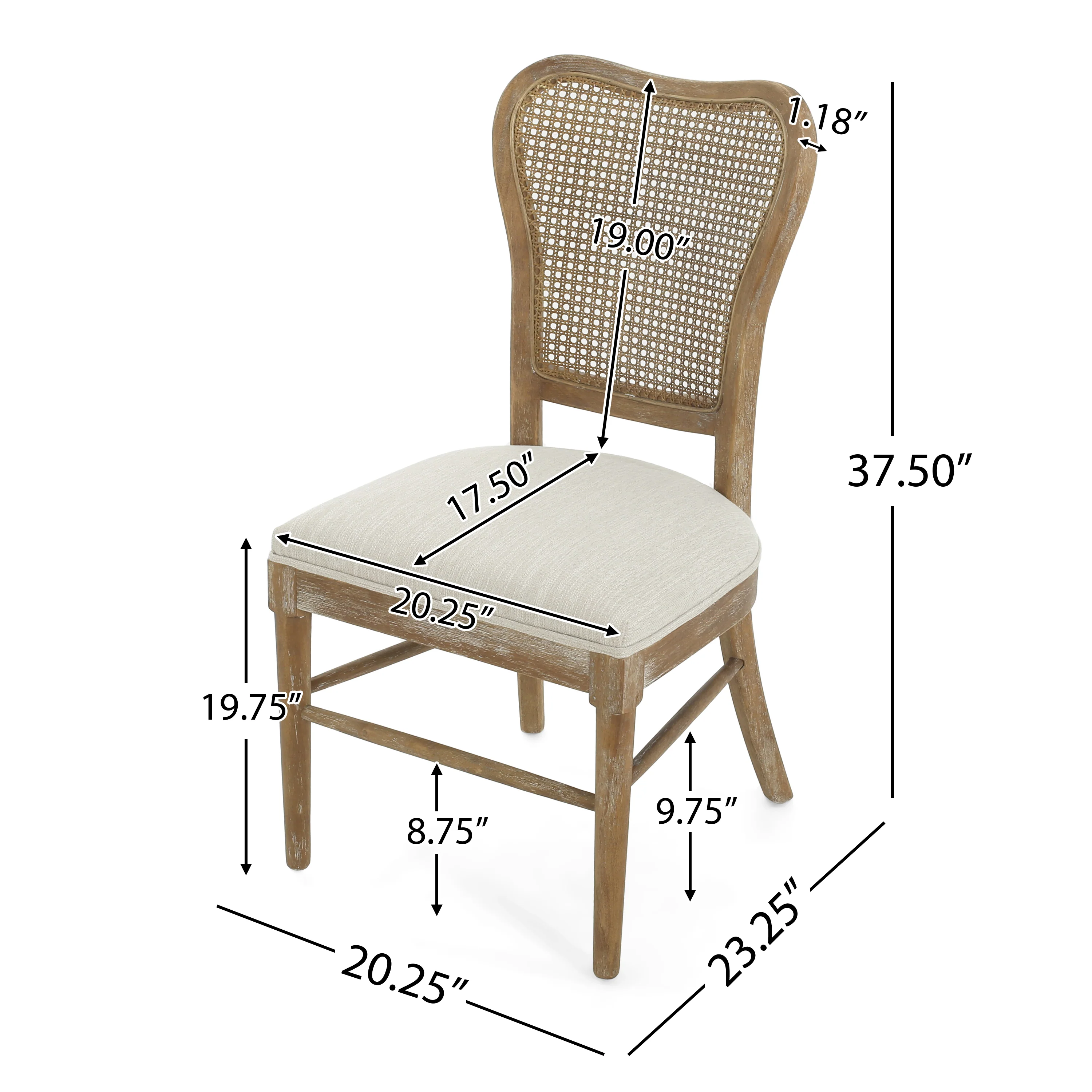 Megar Modern Upholstered Dining chair (Set of 2) - furnishings