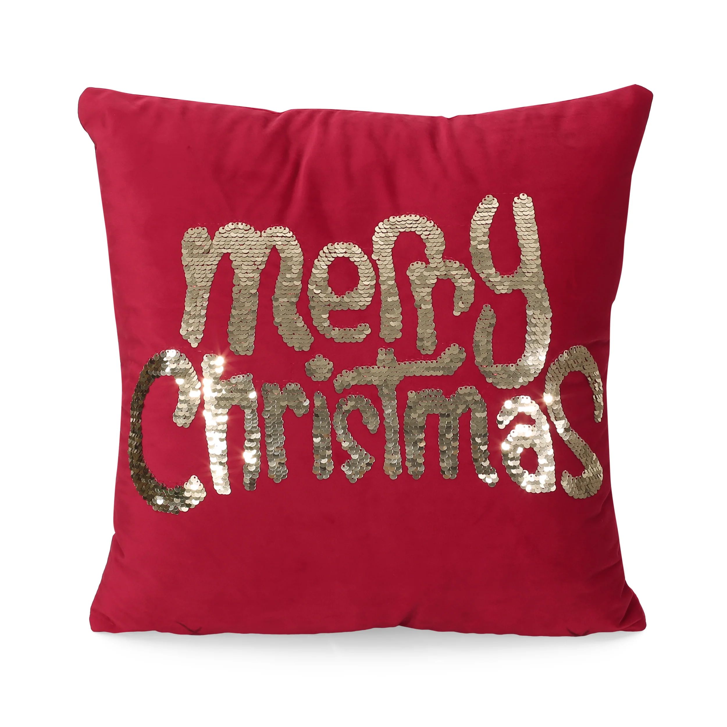 Bolivar Glam Velvet Christmas Throw Pillow - furnishings