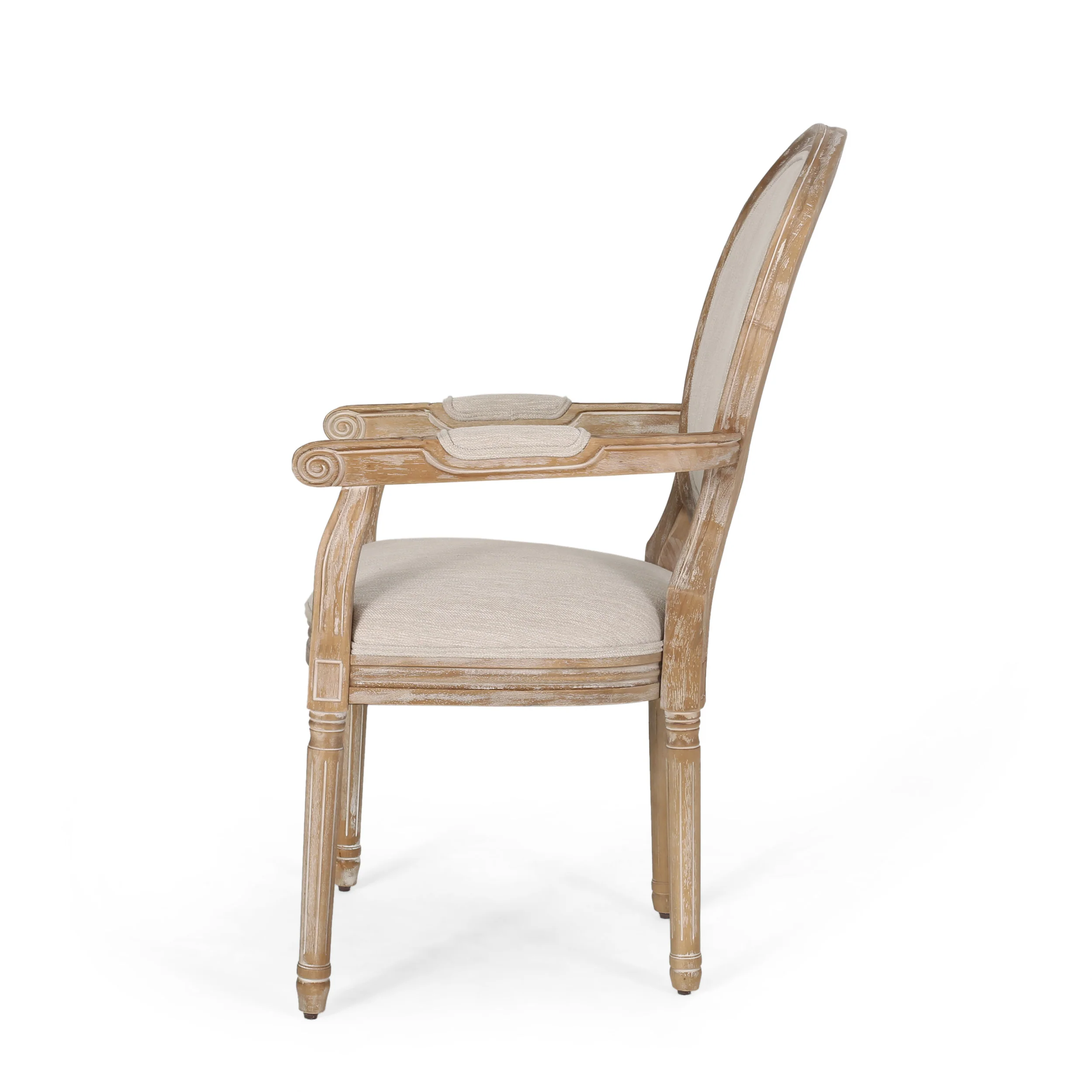 Aisenbrey French Country Wood Upholstered Dining Chair - furnishings