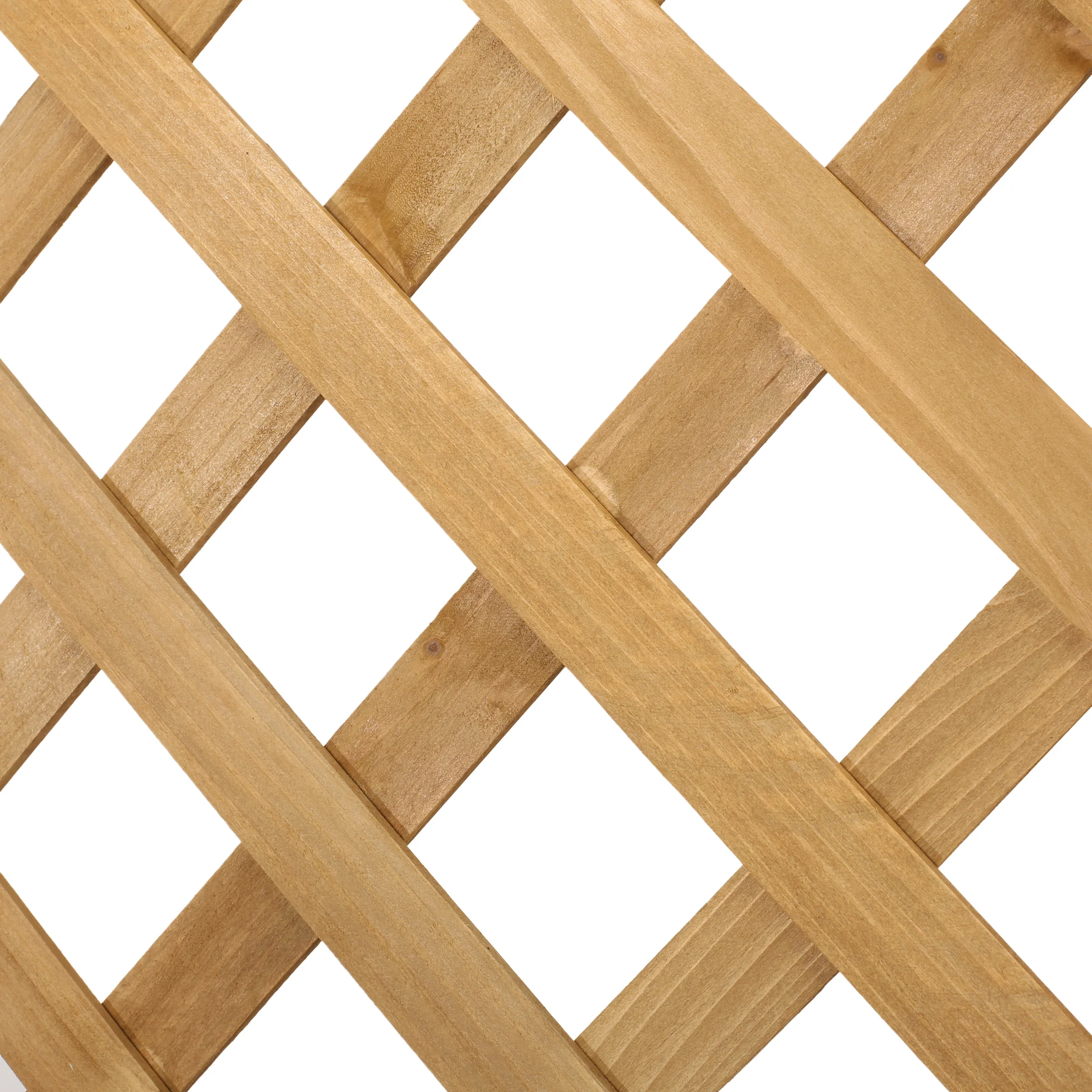 Mallett Traditional Rectangular Firwood Planter Box with Trellis - furnishings