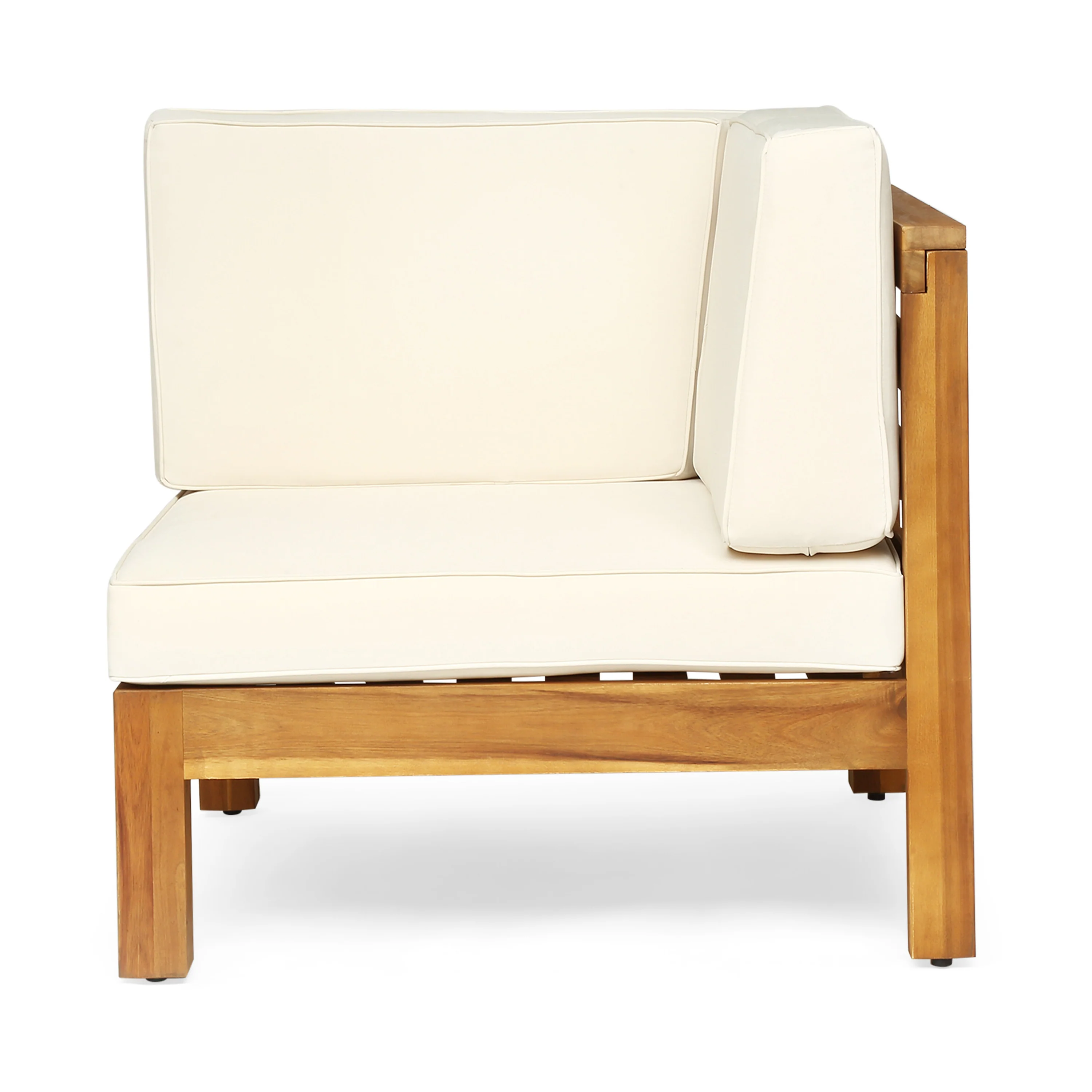 Emma Outdoor 8 Seater Acacia Wood Sofa and Club Chair Set - furnishings